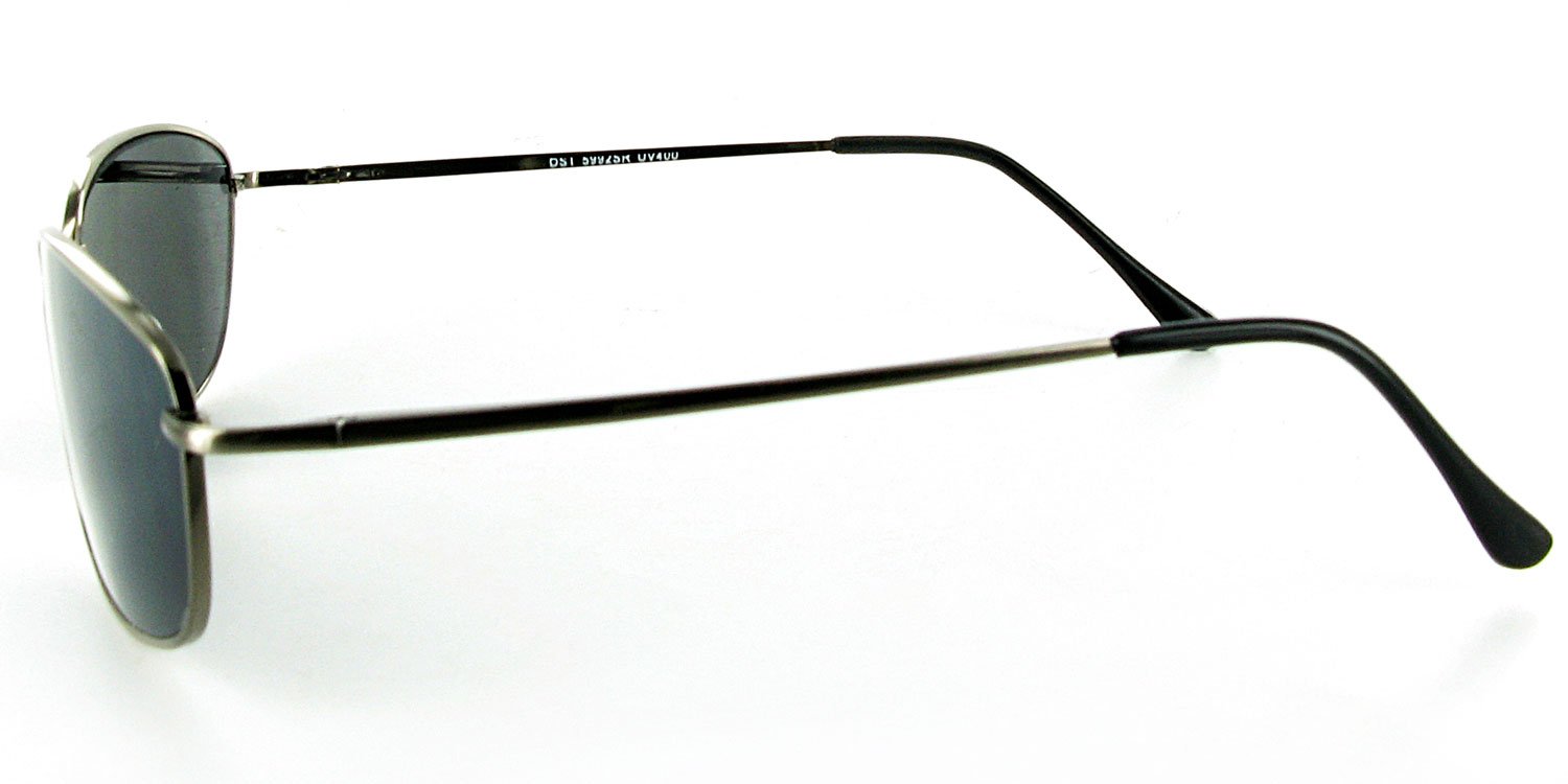 Seagulls Metal Frame Full Reading Sunglasses for Men and Women - Non-Bifocal +2.00 Magnification Gunmetal Glasses - Perfect for Outdoor Reading, Driving, and Active Lifestyles