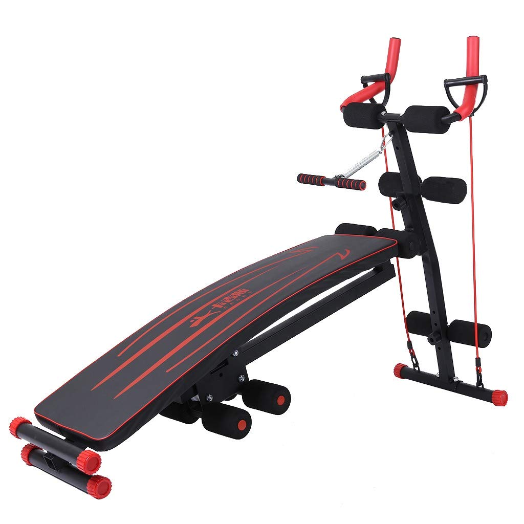 Adjustable Weight Bench & Sit Up Board - Multifunctional Home Gym Equipment for Push Ups, Rowing & Core Training | Perfect for Indoor Fitness, Strength Training & Full Body Workout at Home