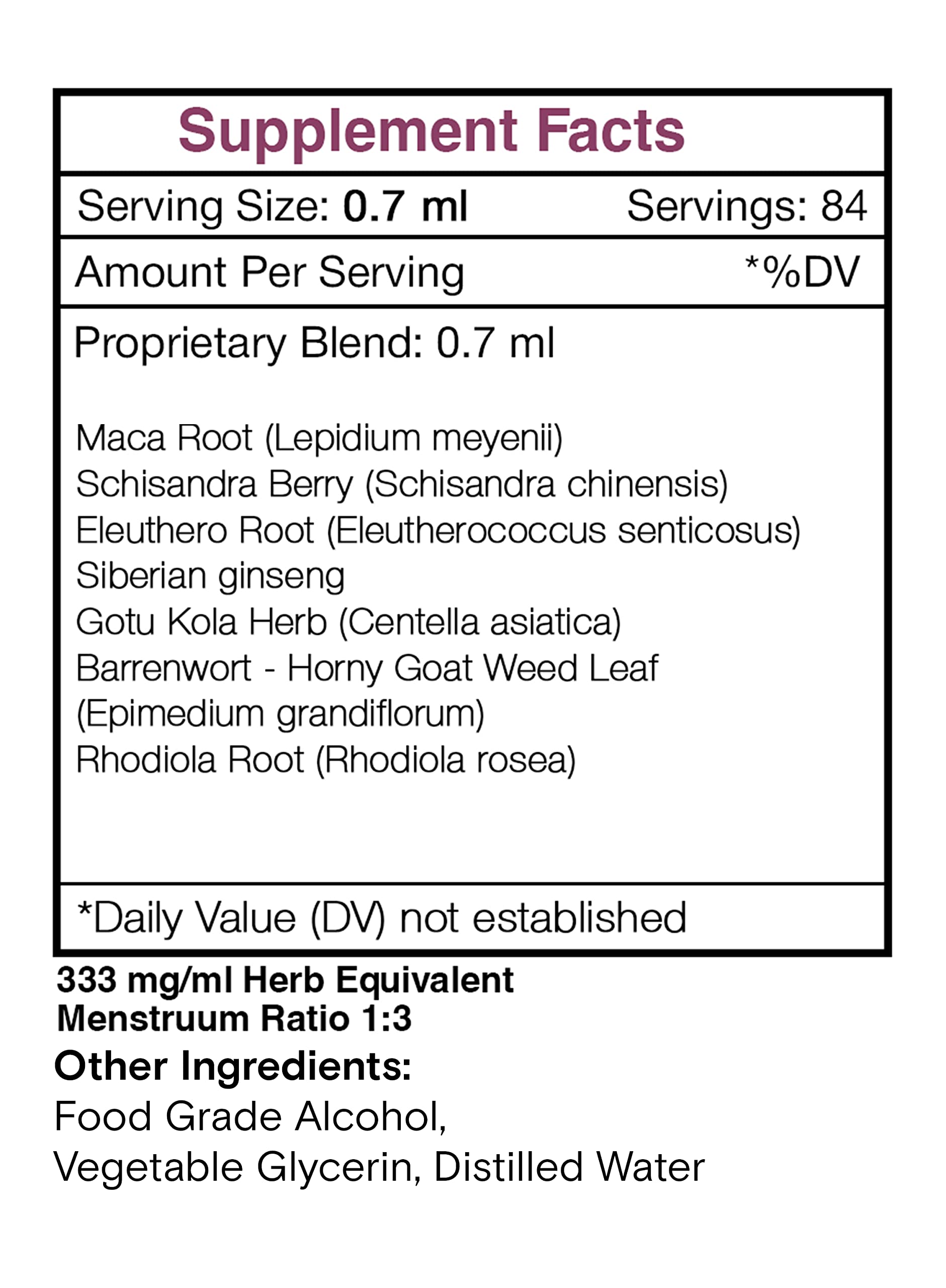 Stamina Secret Alcohol-Free Herbal Tincture - Maca, Schisandra, Siberian Ginseng & Adaptogen Blend for Energy, Endurance & Vitality (2oz) | Natural Performance Booster for Athletes, Workouts & Daily Energy Support