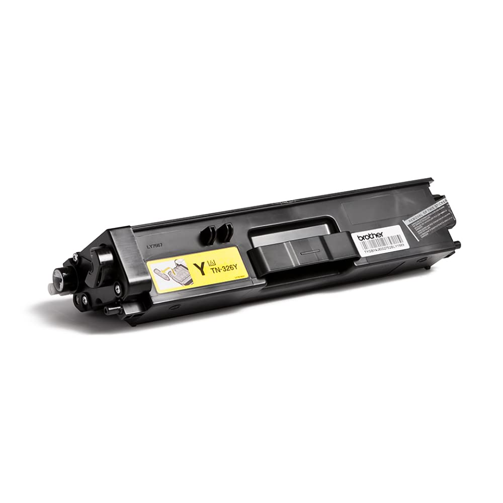 Brother TN-326Y Genuine Yellow High Yield Toner Cartridge - Single Pack (1 Cartridge) | Compatible with Brother Printers | Ideal for Office, Home & Business Printing Needs