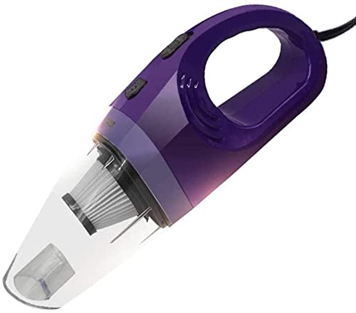 Powerful Handheld Car Vacuum Cleaner - Compact & Portable Wet/Dry Vacuum for Car Interior, Home, Office - Large Suction for Dust, Pet Hair, Crumbs - Easy to Clean Desktop & Tight Spaces (Purple) | Perfect for Cars, RVs, Boats & Home Use