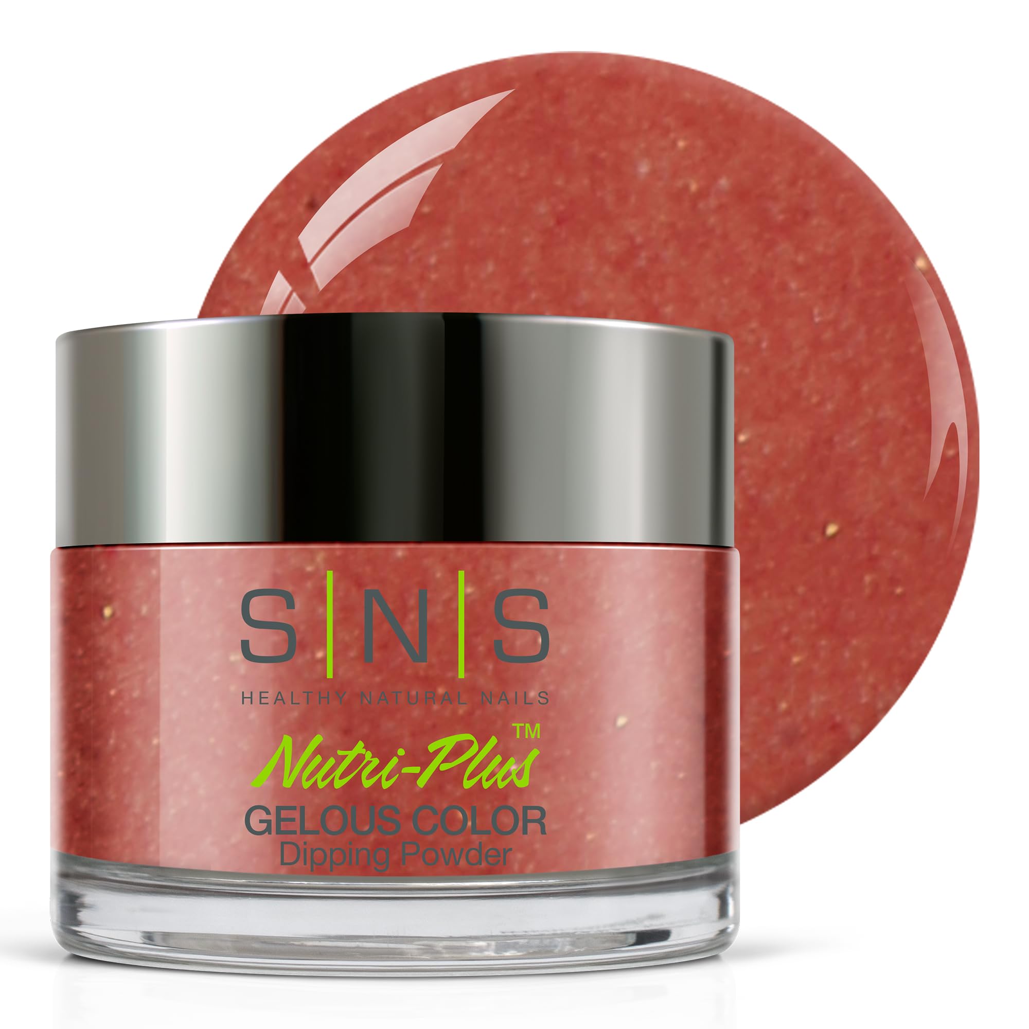 SNS Nail Dip Powder - Prickly Pear Brown Shimmer Dipping Powder, 1 OZ | Long-Lasting 14 Days Gel Nail Color | No UV Lamp Needed & Low Odor | Perfect for Manicures, Nail Salons & DIY Home Nail Art