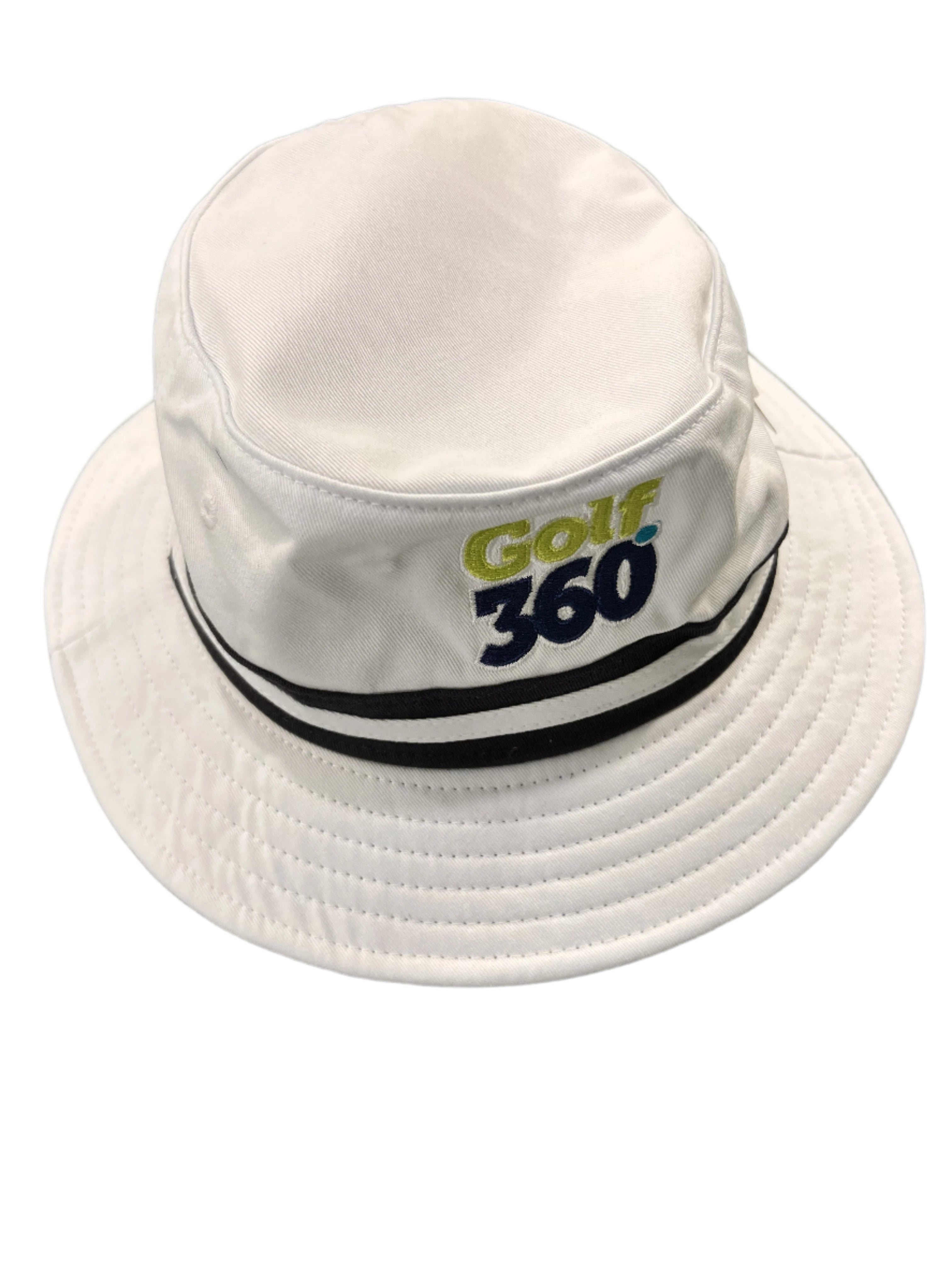 Sporty Striped Golf Bucket Hat - UV Protection & Breathable for Men & Women - Perfect for Golf, Fishing, Hiking & Outdoor Activities