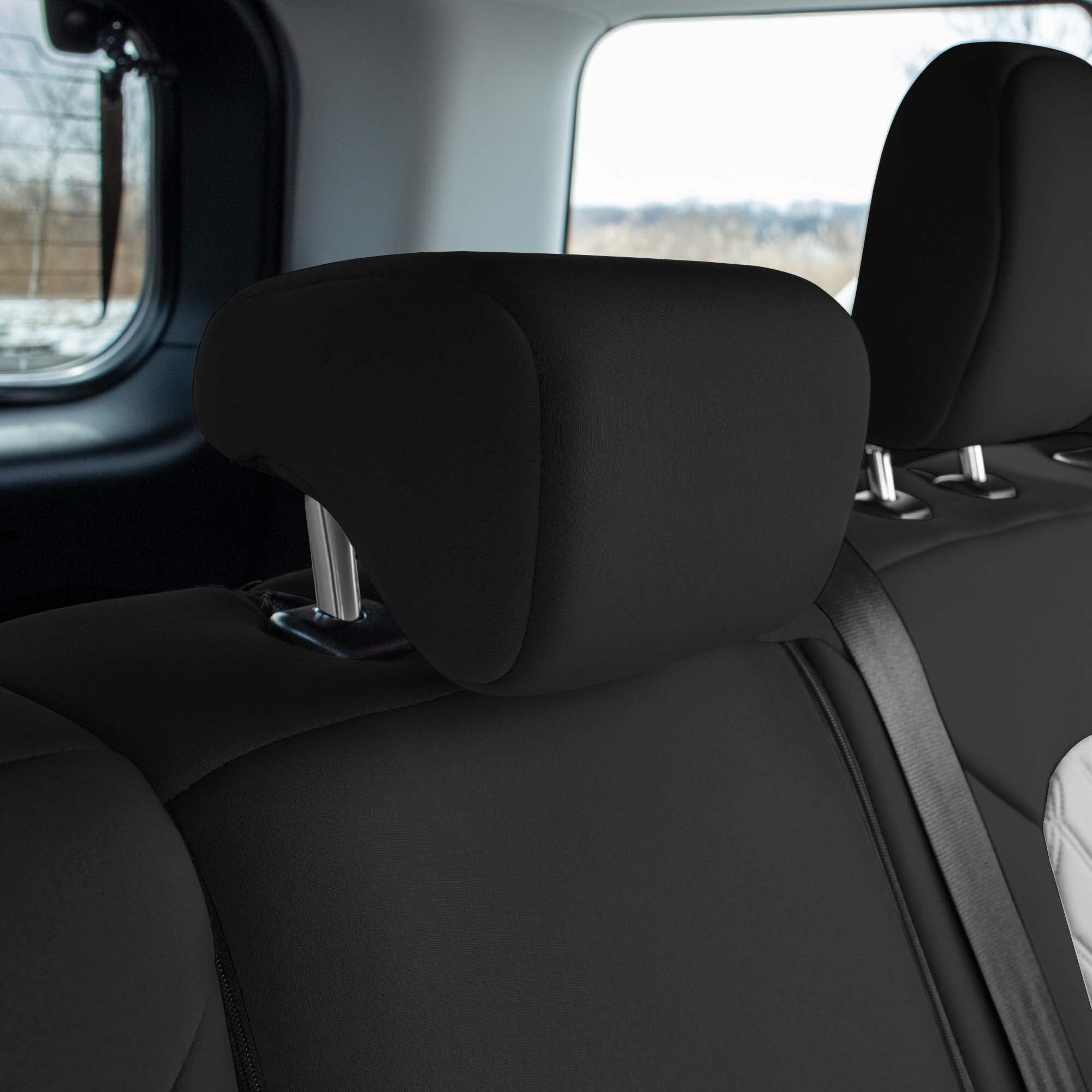 FH Group Custom Fit Neoprene Seat Covers for 2021-2022 Ford Bronco Sport - Water Resistant Neosupreme Full Set (Gray) | Perfect for Off-Roading, Camping & Daily Commute