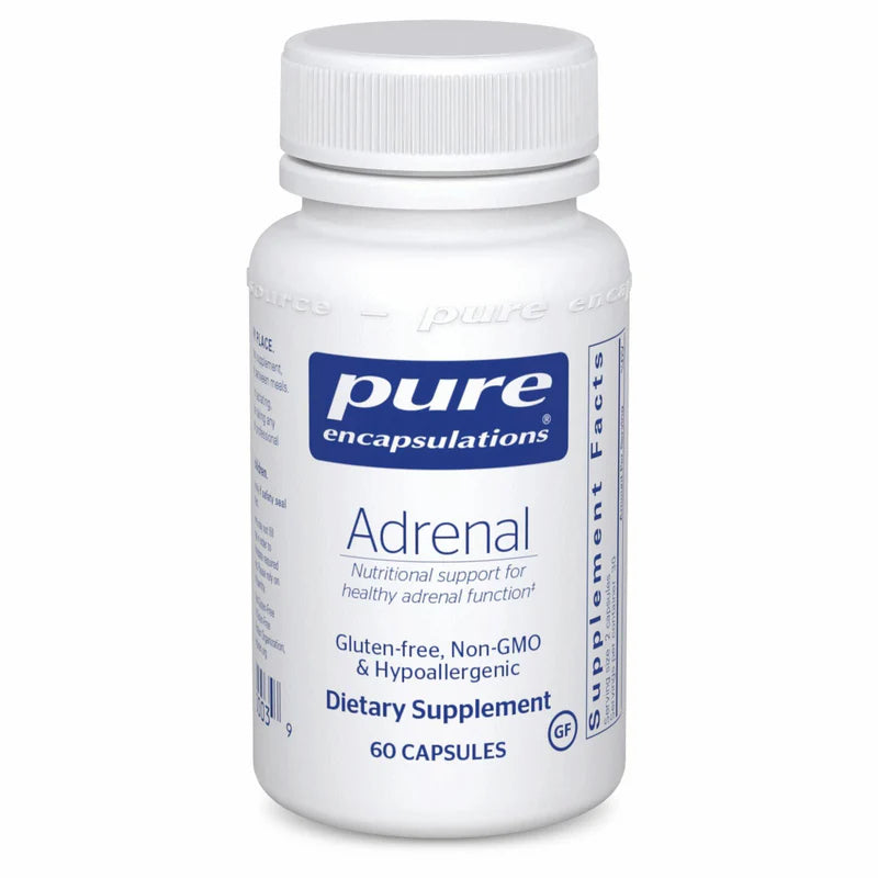 Pure Encapsulations Adrenal Support Supplement - 60 Capsules for Stress Relief & Energy Boost | Supports Healthy Cortisol Levels | Ideal for Busy Professionals & Students