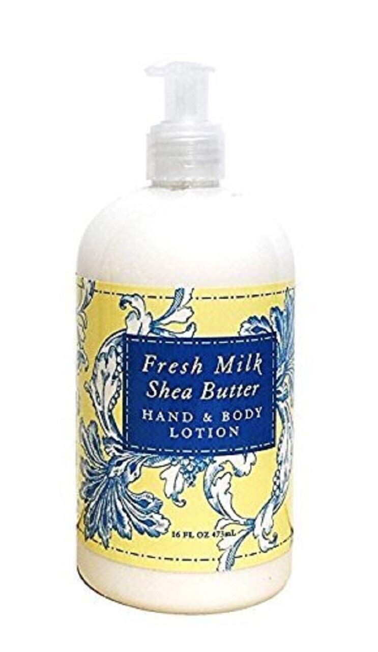 Greenwich Bay Fresh Milk & Shea Butter Body Lotion - Moisturizing Spa Treatment for Dry Skin - 16oz Luxury Botanical Cream with Beautiful Packaging - Perfect for Daily Hydration & Gift Giving