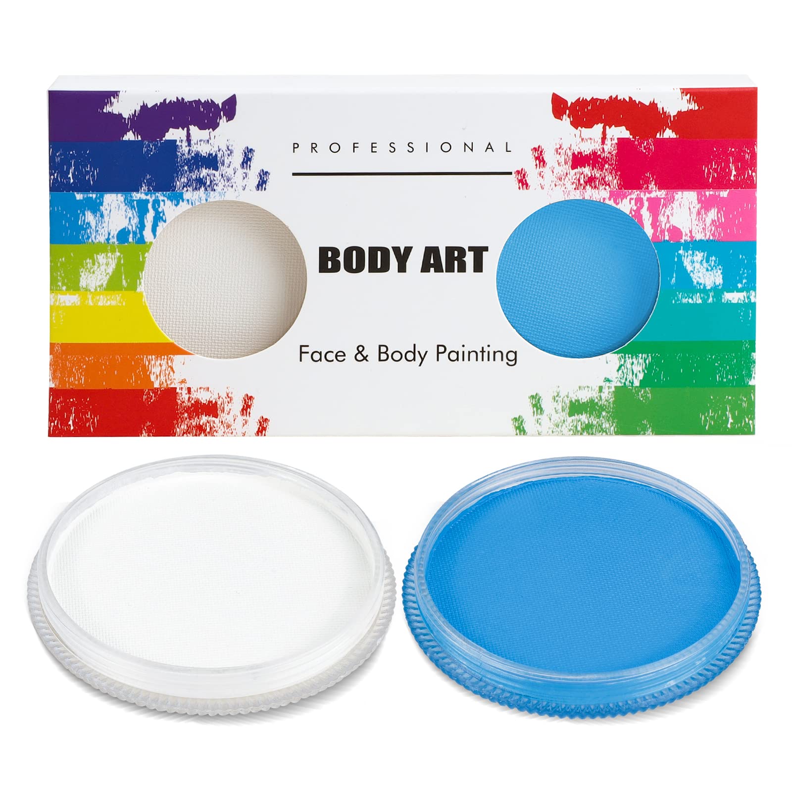 MOEMOE BABY Professional Face & Body Painting Kit - Water-Based, Non-Toxic Halloween Makeup for Kids & Adults - Safe for Costume Parties, School Events & Festivals