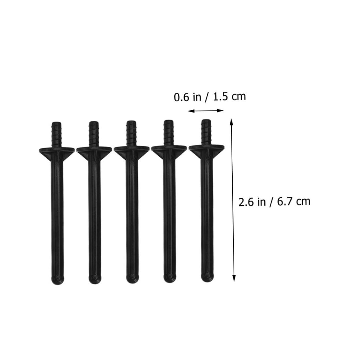 80pcs Black PP Plastic Hair Removal Waxing Sticks - Wax Applicator Spatulas for Eyebrows, Face & Body - Nose Waxing Sticks & Nasal Cleaning Tools - Perfect for Salon, Spa & Home Waxing Kits