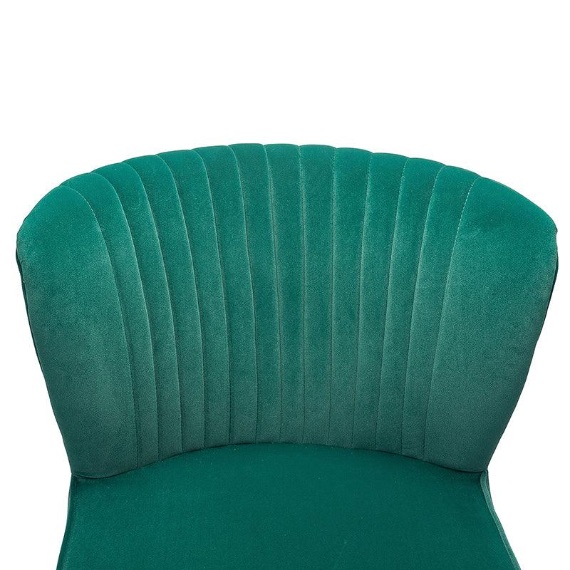 Lola Velvet Side Chair - Modern Upholstered Accent Chair for Living Room, Bedroom & Office - Soft Velvet Fabric with Sturdy Wooden Legs - Perfect for Dining, Lounge & Home Decor