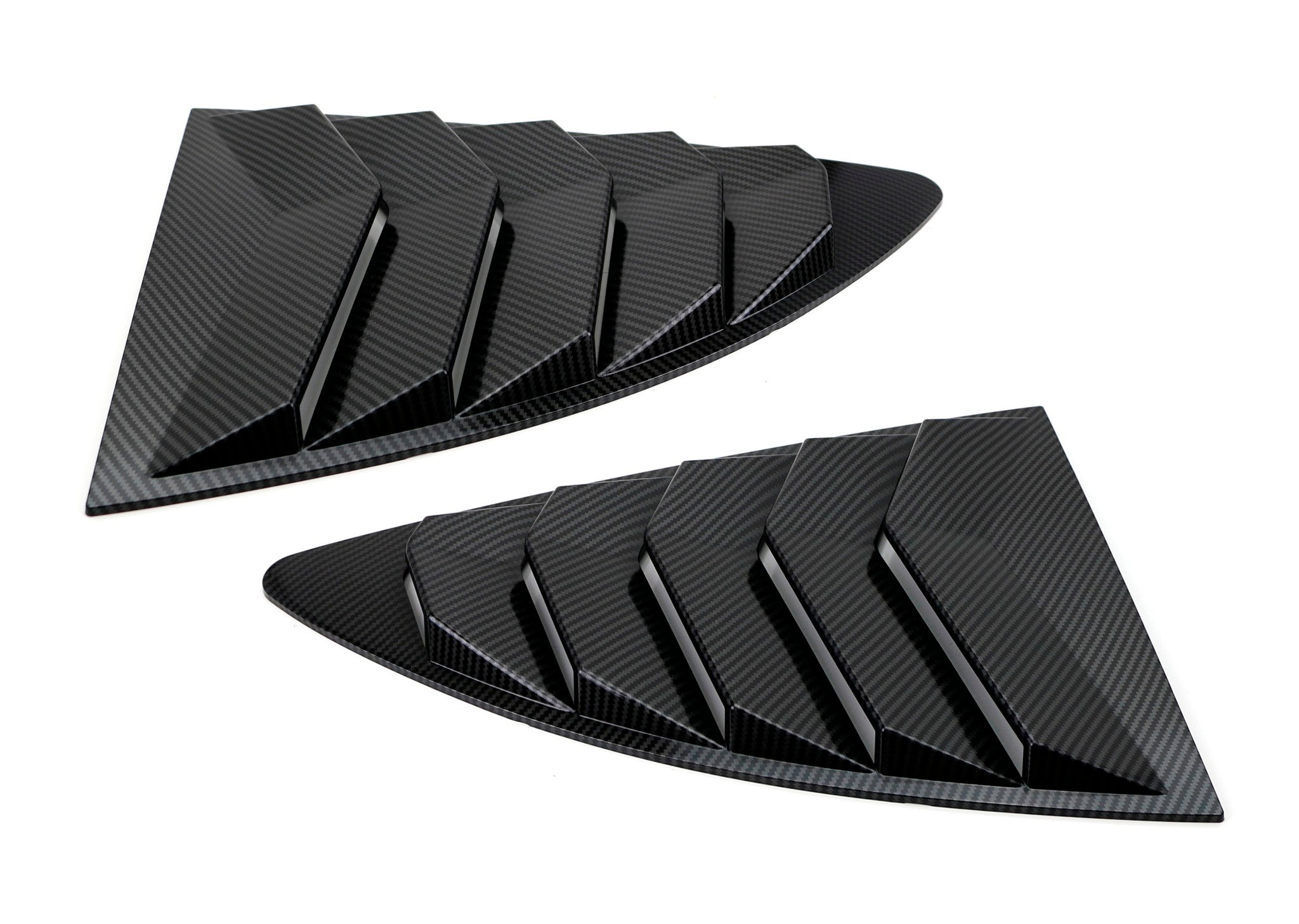 Carbon Fiber Rear Side Window Vents/Louvers for 2013-2021 Scion FR-S, Toyota 86 & Subaru BRZ - Lightweight Aerodynamic Upgrade for Sporty Style & Improved Airflow
