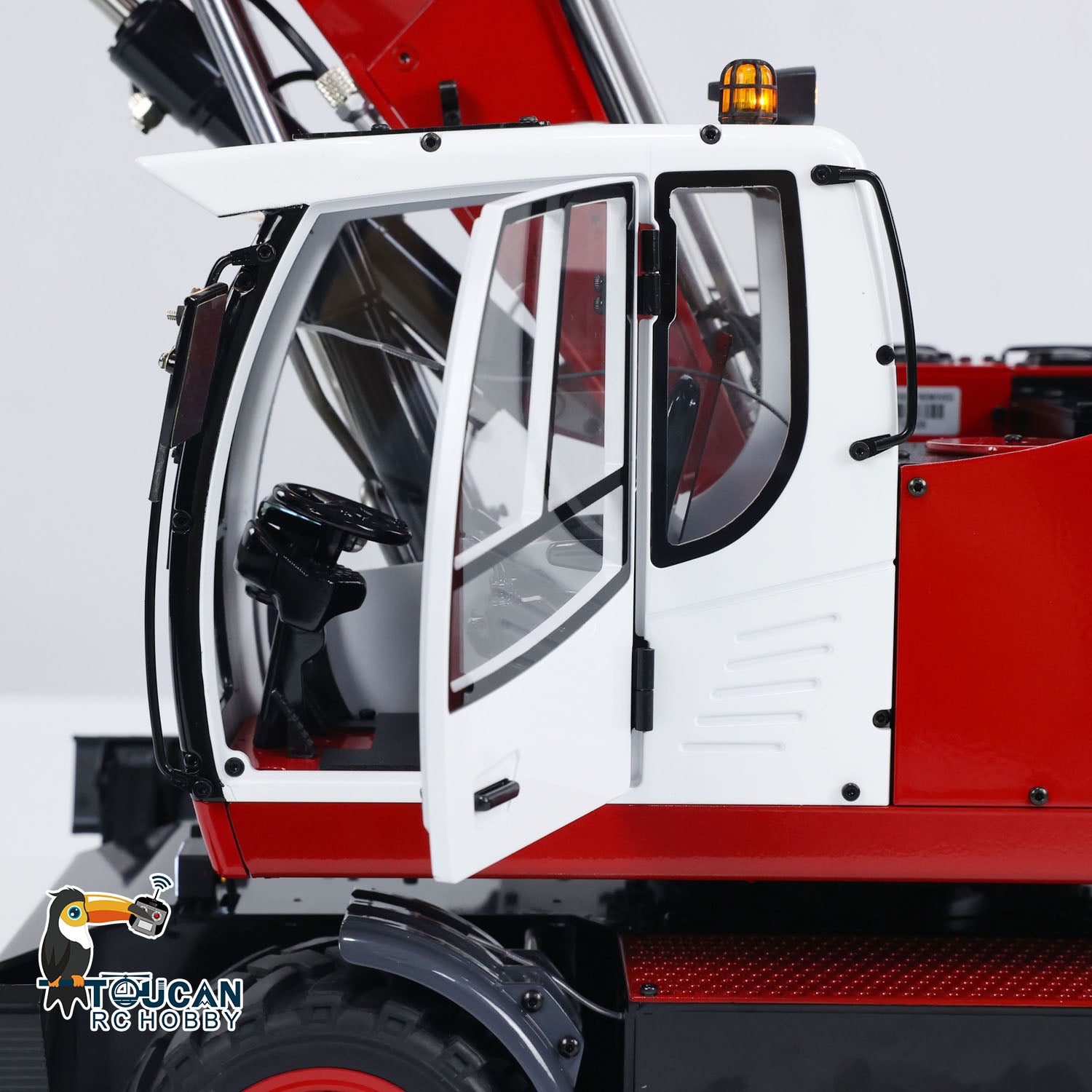 1/14 Scale Metal RC Hydraulic Excavator R946 PL18EV - Remote Control Wheeled Digger with Motor, Servo, ESC, LED Lights & Battery - Ready-to-Run Construction Toy for Kids & Adults - Perfect for Backyard Digging, Construction Play & RC Hobby Enthusiasts