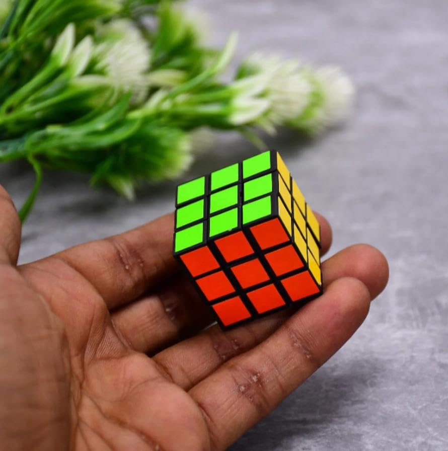 ShopCentre 3x3 Mini Cube Puzzle - Brain Teaser for Adults, Kids & Teens - Perfect Birthday & Christmas Gift - Great for Stress Relief, Focus & Fun at Home, School or Office