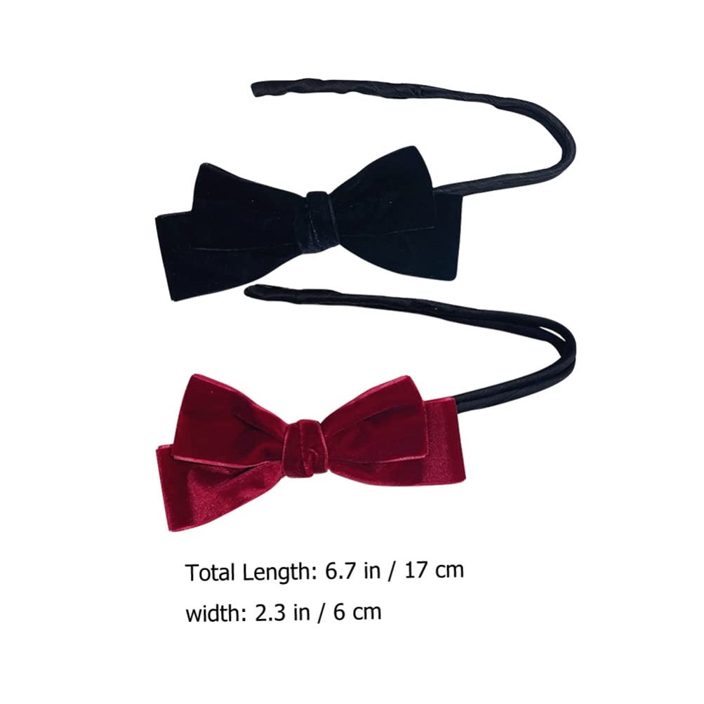 Lurrose 2-Pack Hair Bun Maker Set - Bowknot Headband & Fabric Donut Bun Shaper for Women and Girls - Perfect for School, Parties, Weddings and Daily Hair Styling Accessories