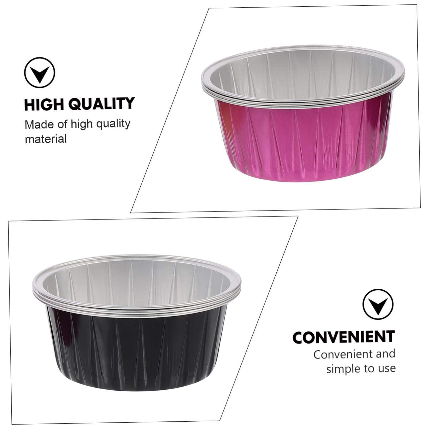 6-Piece Wax Melting Bowls Set - Aluminum Foil Wax Warmer Accessories for Candle Making, Wax Melting Machine Holder & Mini Candle Heating Tools - Perfect for DIY Candle Crafting, Home Waxing & Spa Treatments