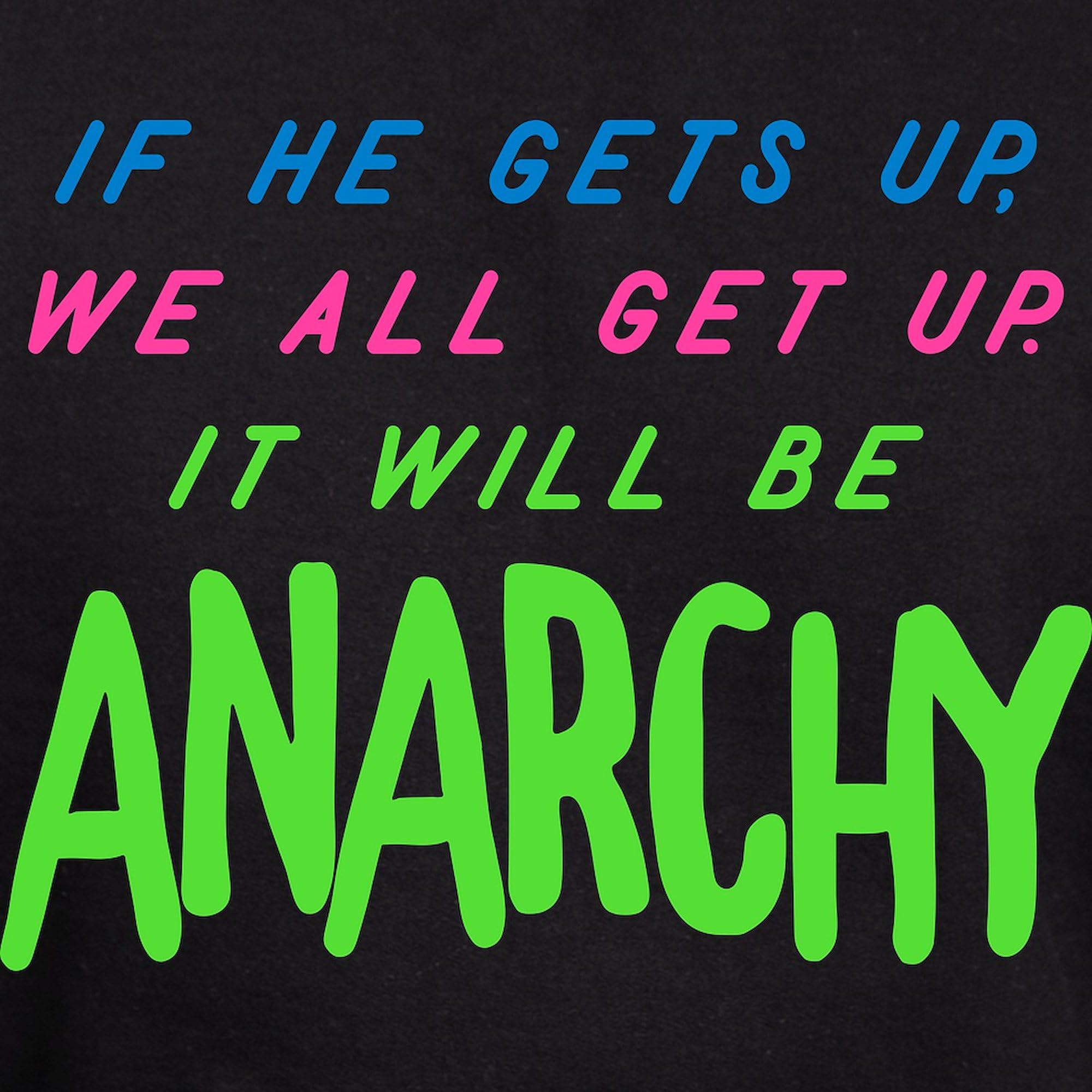 Anarchy Hoodie for Men - Dark Regular Fit Pullover Hooded Sweatshirt | Streetwear, Casual Wear & Protest Style