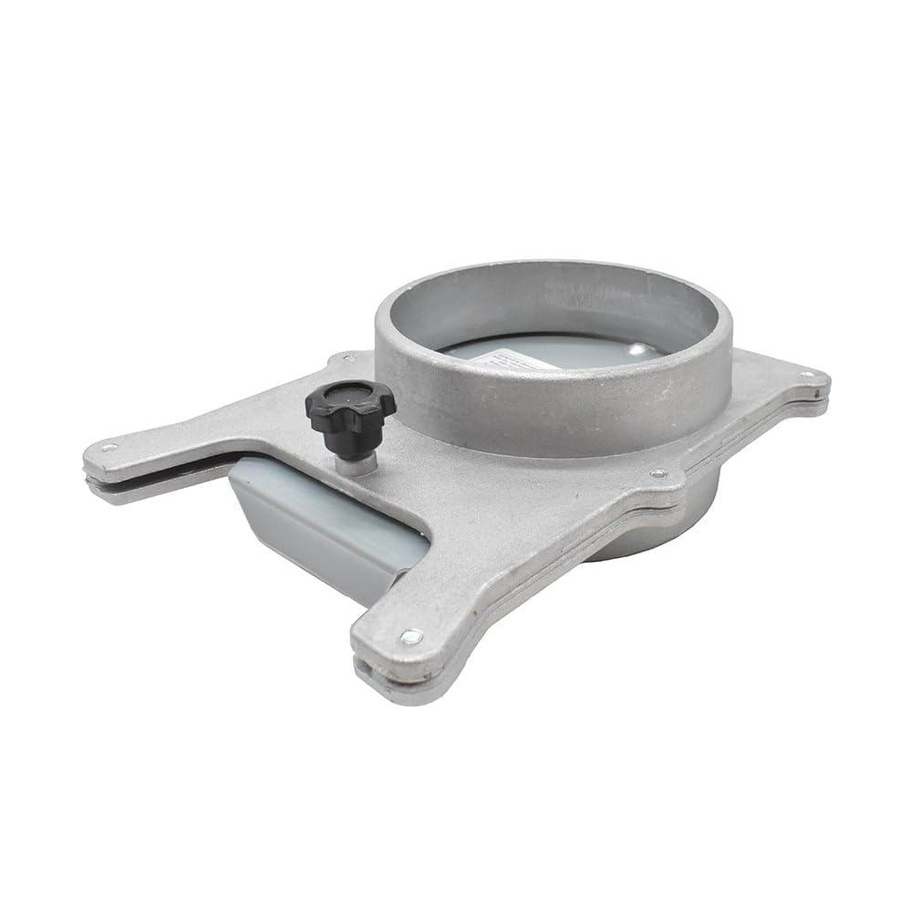5-Inch Aluminum Blast Gate for Dust Collection System - Heavy Duty HVAC & Woodworking Dust Collector Valve - Perfect for Workshop, Garage, and Industrial Vacuum Applications