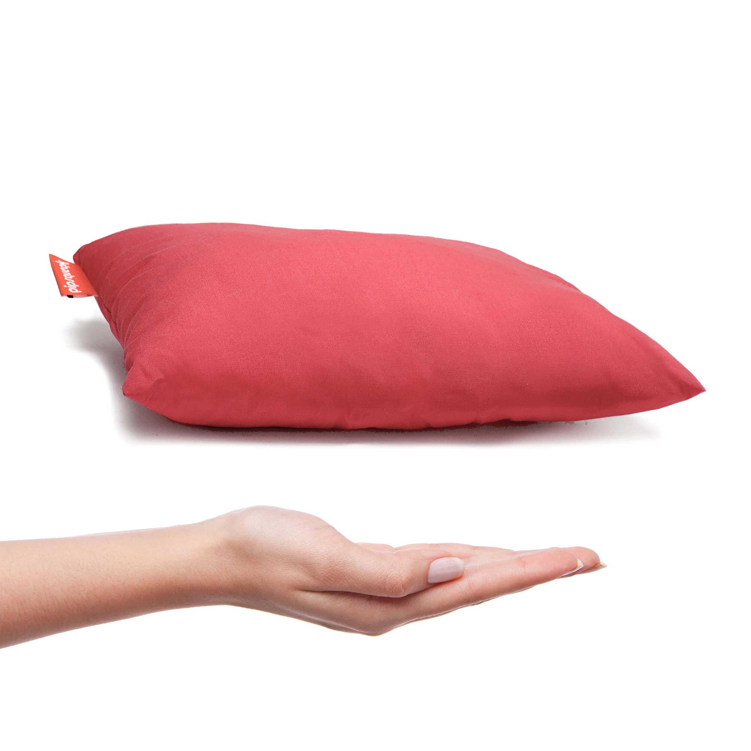 Urban Infant Pipsqueak Small Travel Pillow - Mini 11x7 Inches - Soft & Portable Tiny Pillow for Kids, Pets, Chairs & Airplane Use - Rose Pink - Perfect for Nursery, Car Seat & On-the-Go Comfort