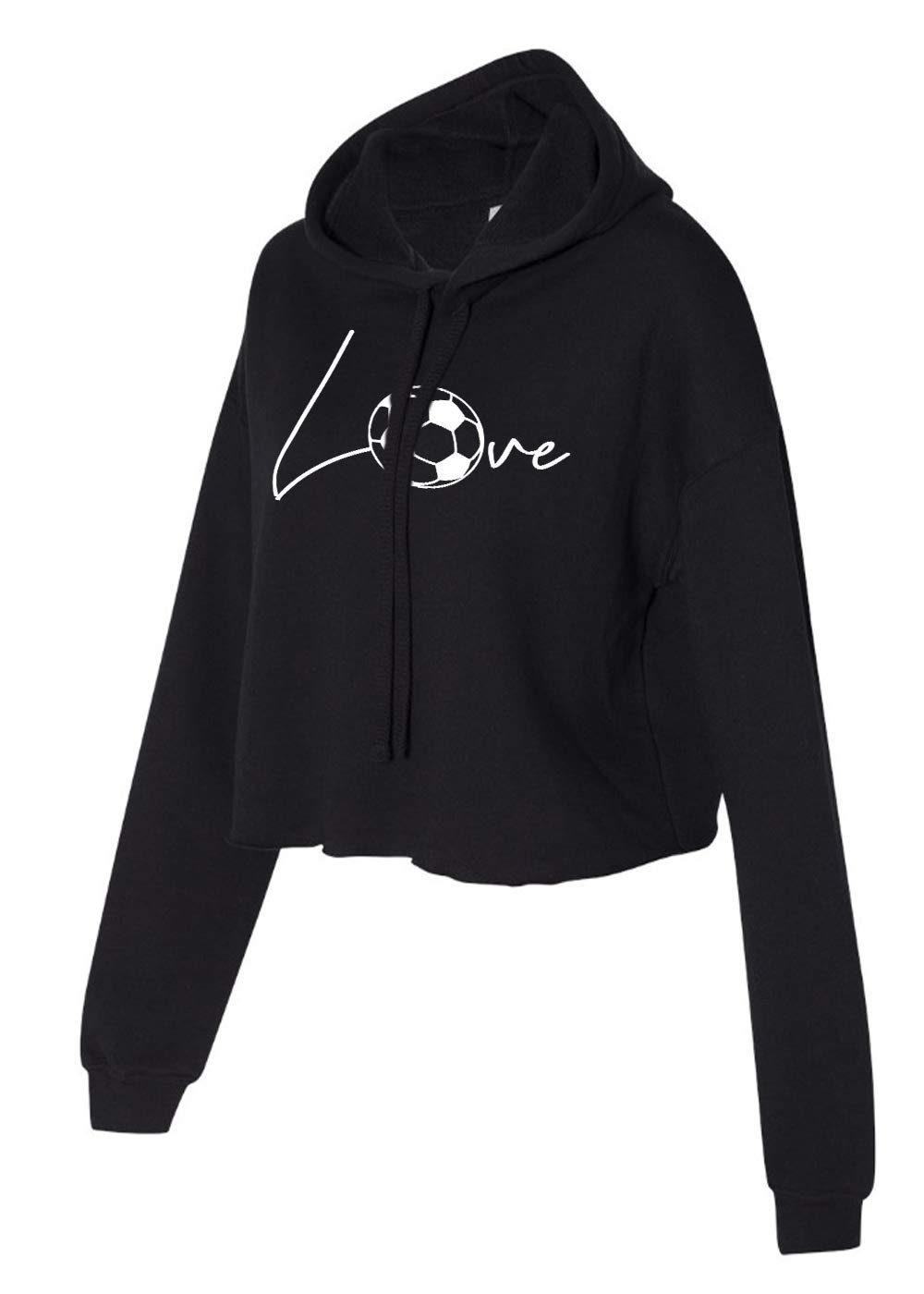 Trendy Cropped Soccer Hoodie for Teen Girls - Athletic & Stylish Pullover for Training, Games & Casual Wear