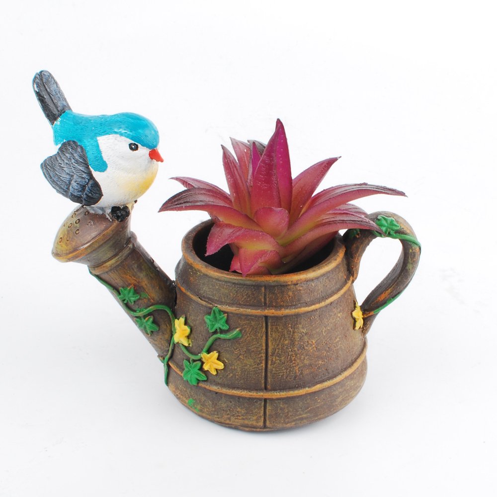 NWFashion Cute Bird Shaped Planter - Indoor/Outdoor Flower & Succulent Pot for Home Garden Decor | Perfect for Windowsill, Patio, and Office Desk Plant Display