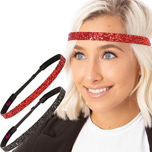 Bling Glitter Skinny Black & Red