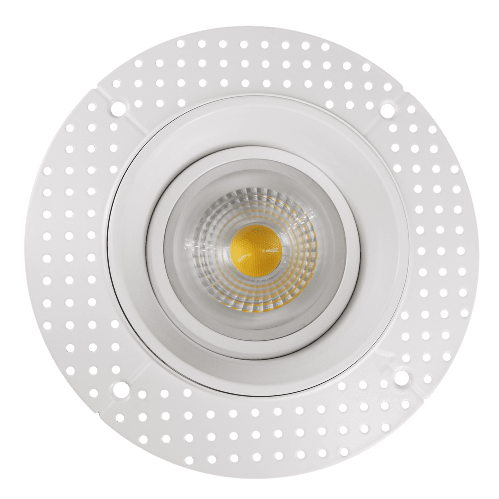 4 Inch Round Gimbal Trimless LED Downlight 13W - CCT Selectable Recessed Ceiling Light for Living Room, Kitchen & Bedroom | Energy Efficient Dimmable Lighting Fixture