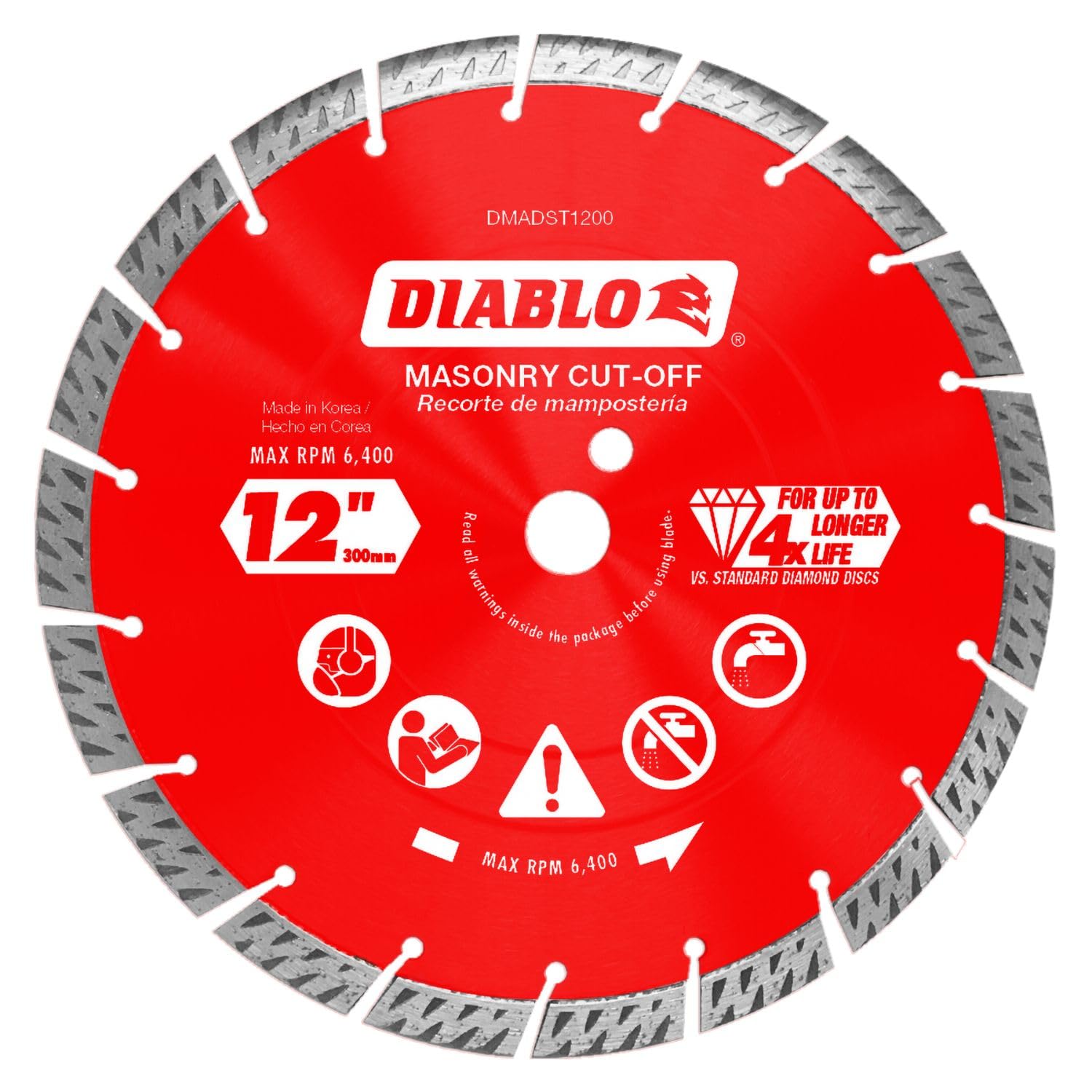 Diablo Diamond Turbo Masonry Cut-Off Blade 12