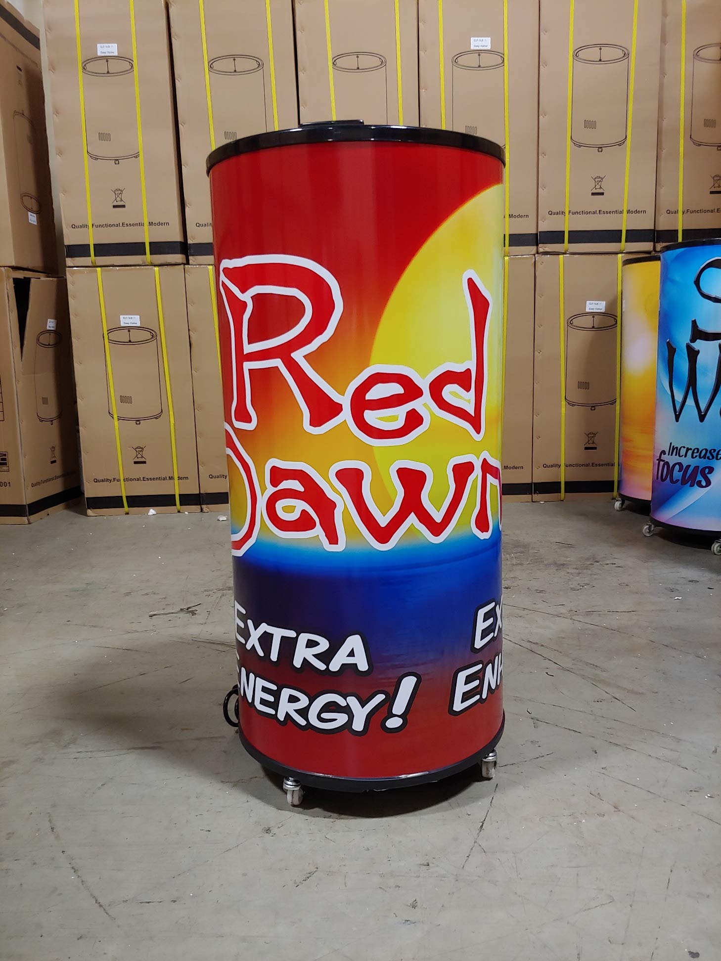 Red Dawn Electric Ice Barrel Cooler - Portable & Insulated for Outdoor, Camping, and Beach Parties - Keep Drinks Cold for Hours