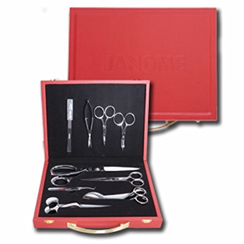 Janome 9-Piece Premium Sewing Scissor Kit - Sharp Stainless Steel Blades for Fabric, Crafting & Quilting | Perfect for Dressmaking, DIY Projects & Home Sewing