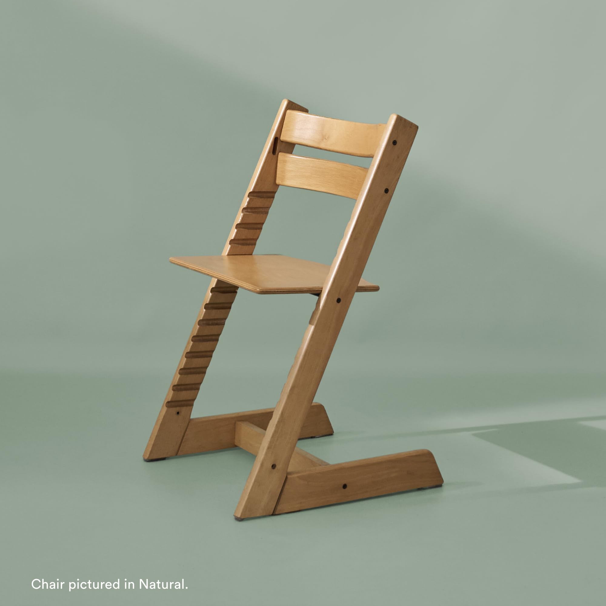 Stokke Tripp Trapp Adjustable High Chair - Convertible Baby to Adult Chair in Whitewash - Ergonomic & Comfortable for Toddlers, Kids & Parents - Perfect for Dining, Feeding & Learning Activities