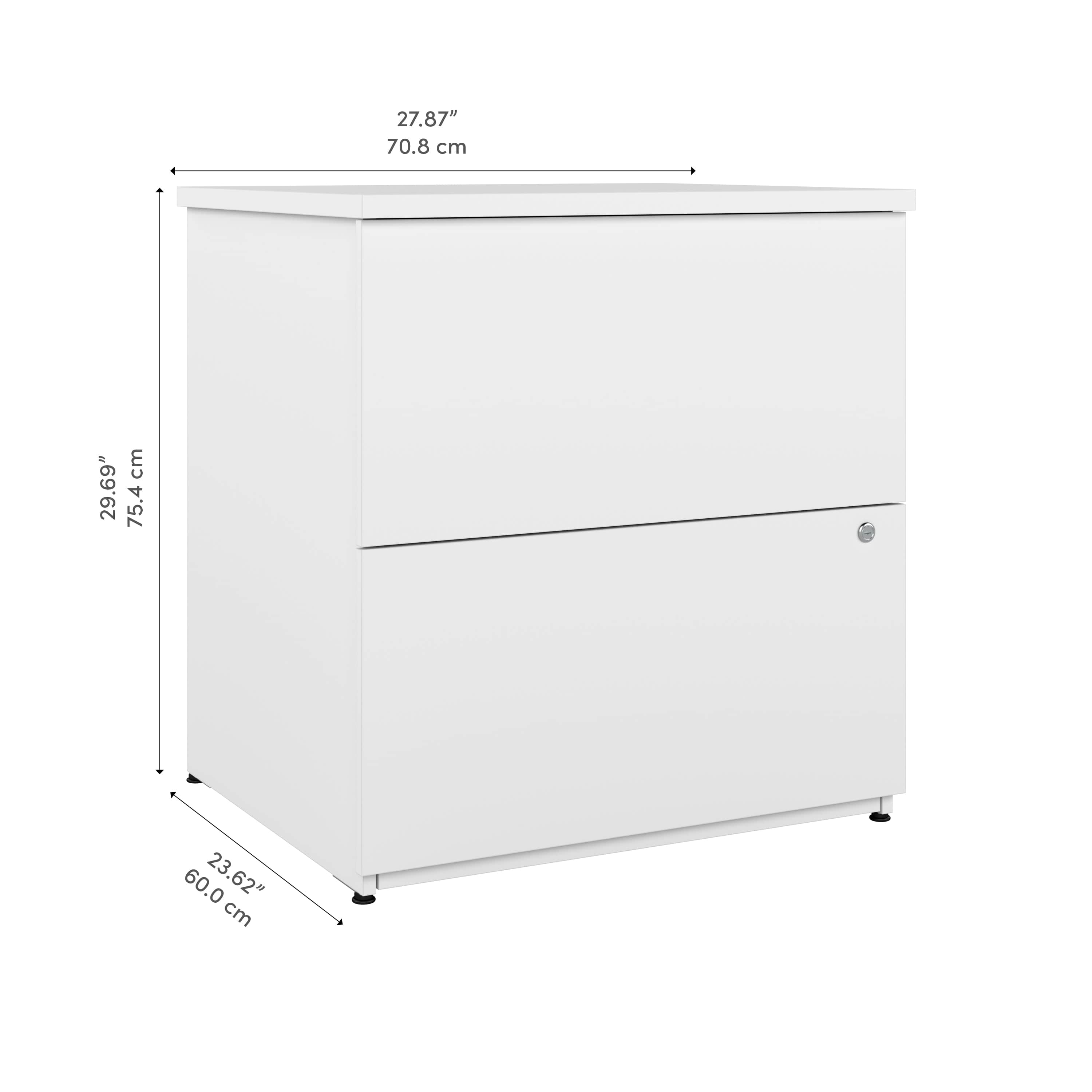 28W Standard 2-Drawer Lateral File Cabinet - 5 Color Options for Office & Home Organization | Durable Metal Filing Cabinet for Documents & Folders