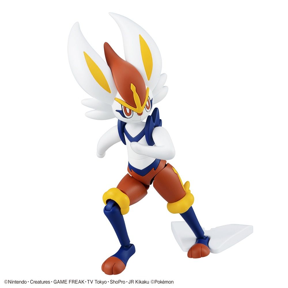 Bandai Pokemon Cinderace (Aceburn) Model Kit - Buildable Action Figure for Collectors & Fans - Perfect for Display, Gifts & Anime Battles