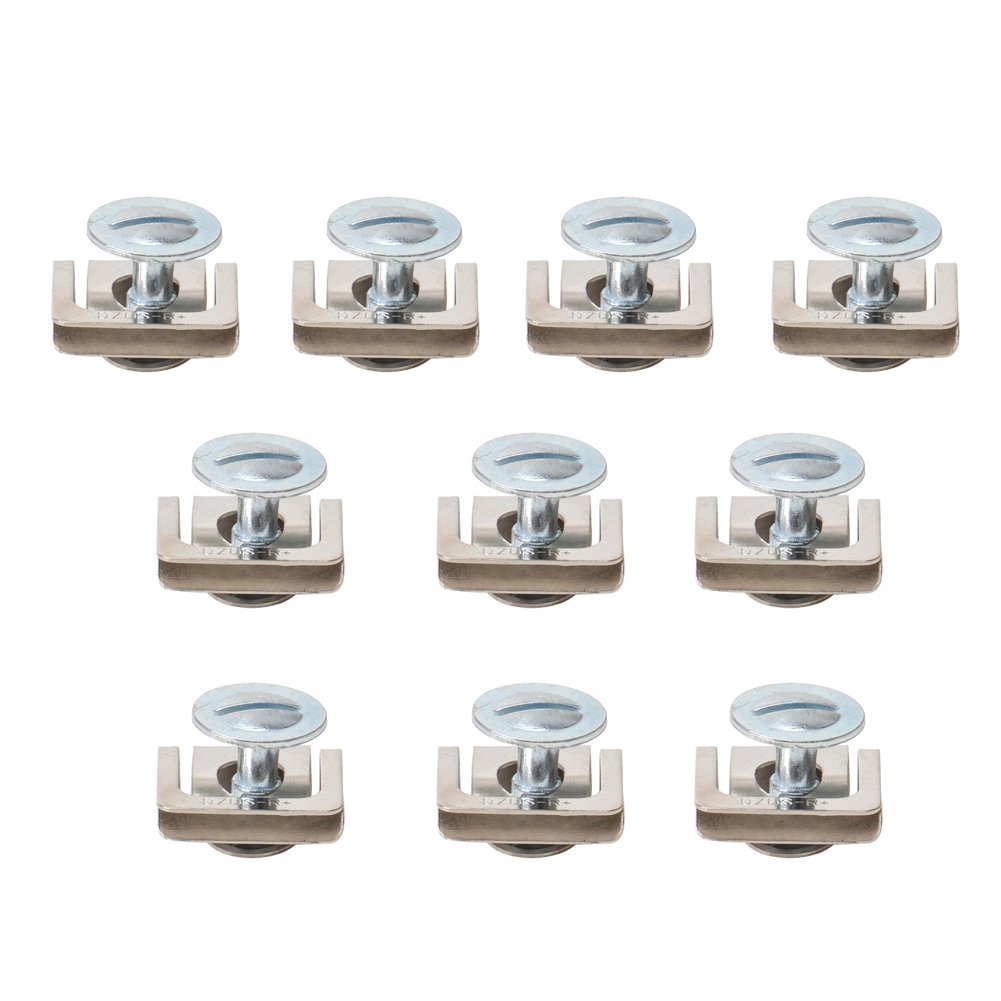 10x Engine Cover Screw Clips & Splash Guard Fasteners Kit - 8D0805121 Undertray Clips for Car Underbody Protection - Perfect for DIY Auto Repair & Maintenance