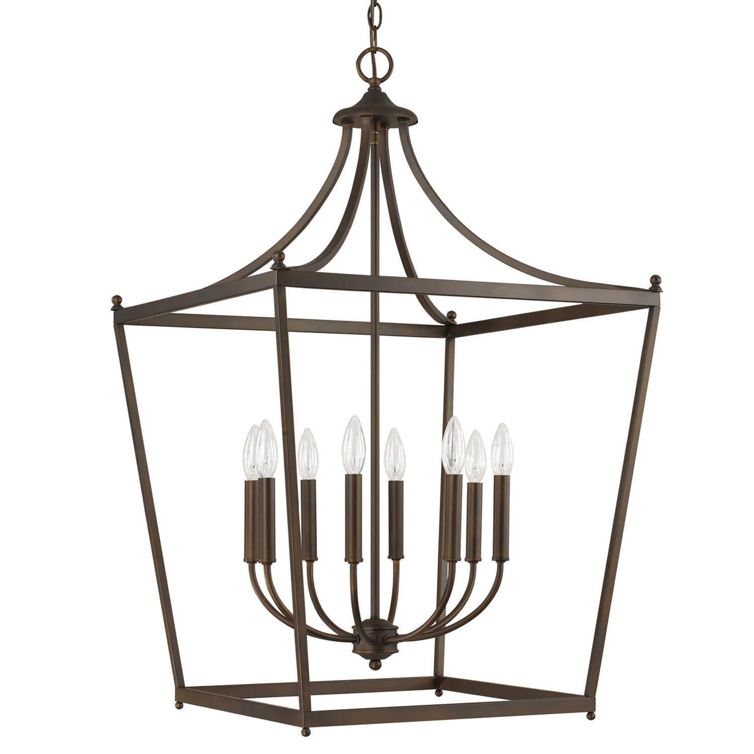 Capital Lighting Eight Light Foyer Pendant - Elegant Entryway Chandelier for Modern Homes | Perfect for Hallway, Staircase & Grand Entrance Lighting