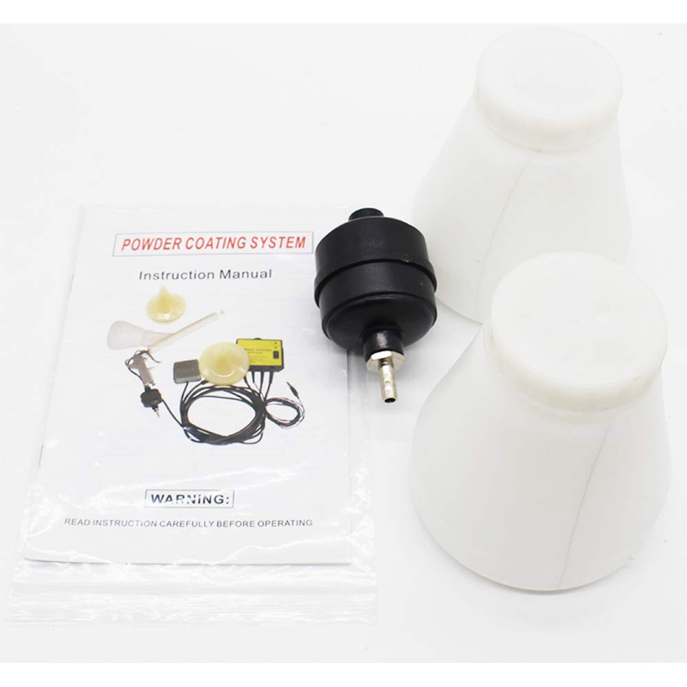 110V Mini Powder Coating System - Metal Workpiece Electrostatic Spray Gun PC02 | DIY Home Projects, Auto Parts, Metal Furniture & Small Metal Crafts Coating Tool