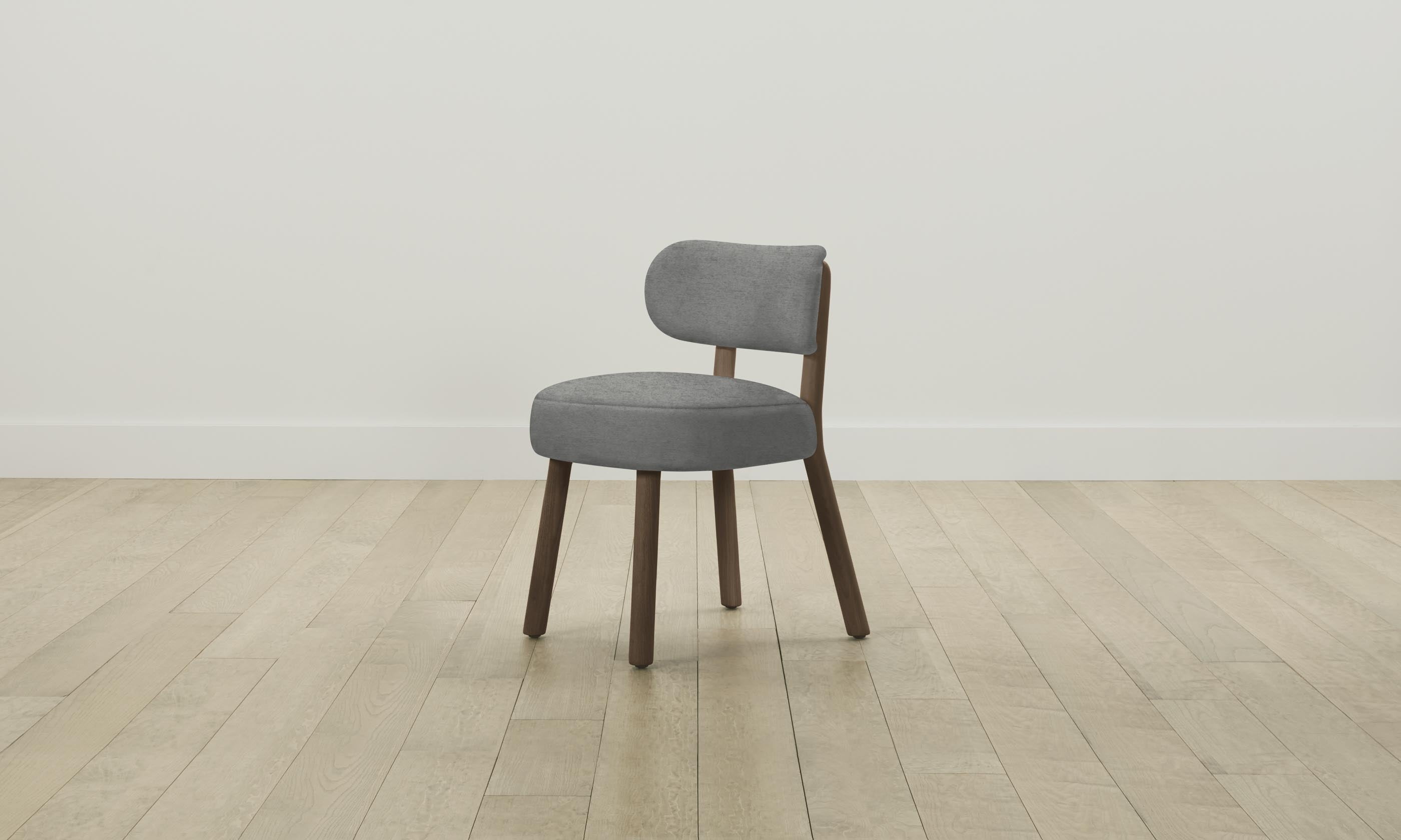 The Jane Dining Chair - Performance Tweed Smoke Upholstered Modern Accent Chair for Kitchen, Dining Room & Office - Comfortable & Stylish Seating Solution