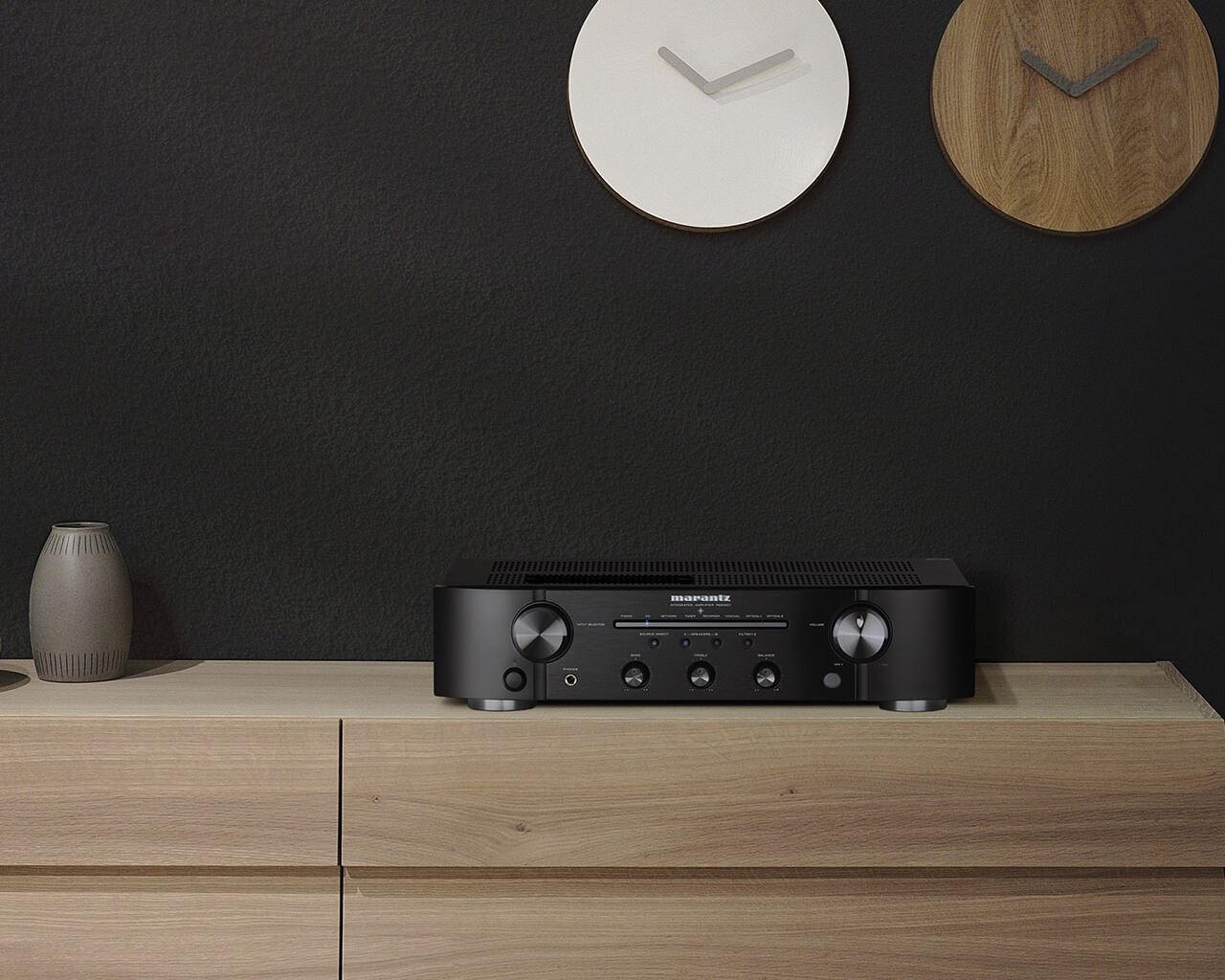 Marantz PM6007 Integrated Stereo Amplifier - Hi-Fi Audio System for Home Theater & Music Listening | Compact Design for Bookshelf & Desktop Use
