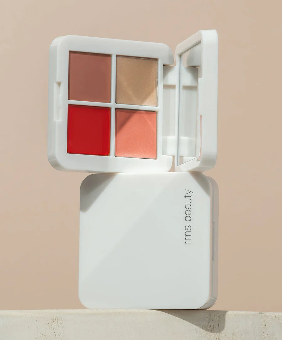 Lip2Cheek Glow Quad Mini - 4-in-1 Cream Blush & Lip Tint Set | Natural Flush Makeup Palette | Perfect for Everyday Wear & On-the-Go Touch Ups | Vegan & Cruelty-Free