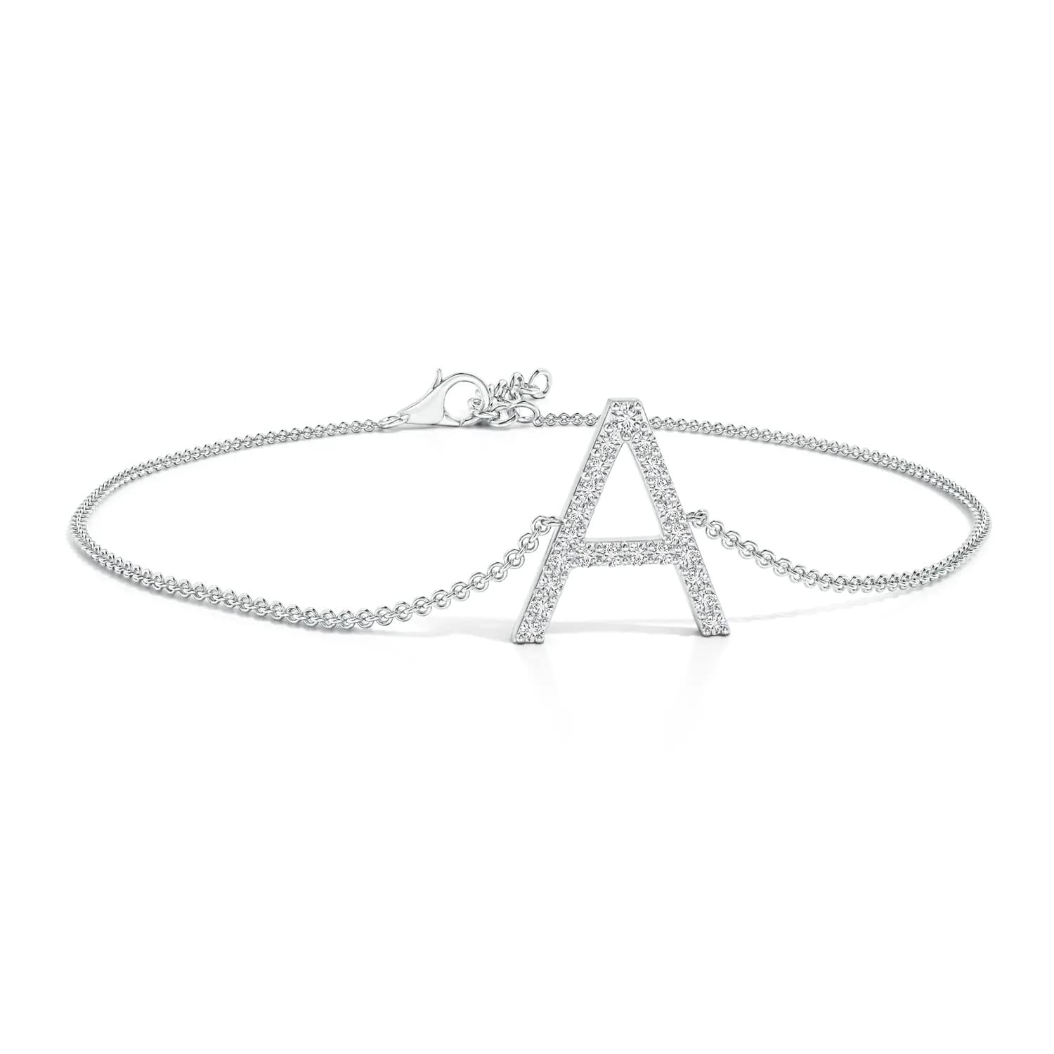 925 Sterling Silver Adjustable Alphabet A Bracelet for Women & Girls | Elegant Personalized Jewelry Gift for Birthdays, Anniversaries & Special Occasions | Perfect for Everyday Wear, Parties & Gifting