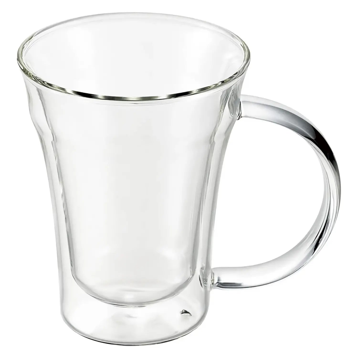 Asahi Heat Resistant Glass Double Wall Insulated Coffee Mug - 270ml (9oz) for Hot & Cold Drinks - Perfect for Coffee, Tea, or Iced Beverages at Home, Office, or Travel