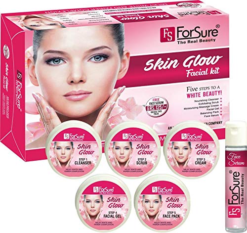 ForSure Skin Glow Facial Kit - Deep Cleansing & Hydrating Treatment for Oily, Dry & All Skin Types (300g) | At-Home Spa Day & Self-Care Routine Essential
