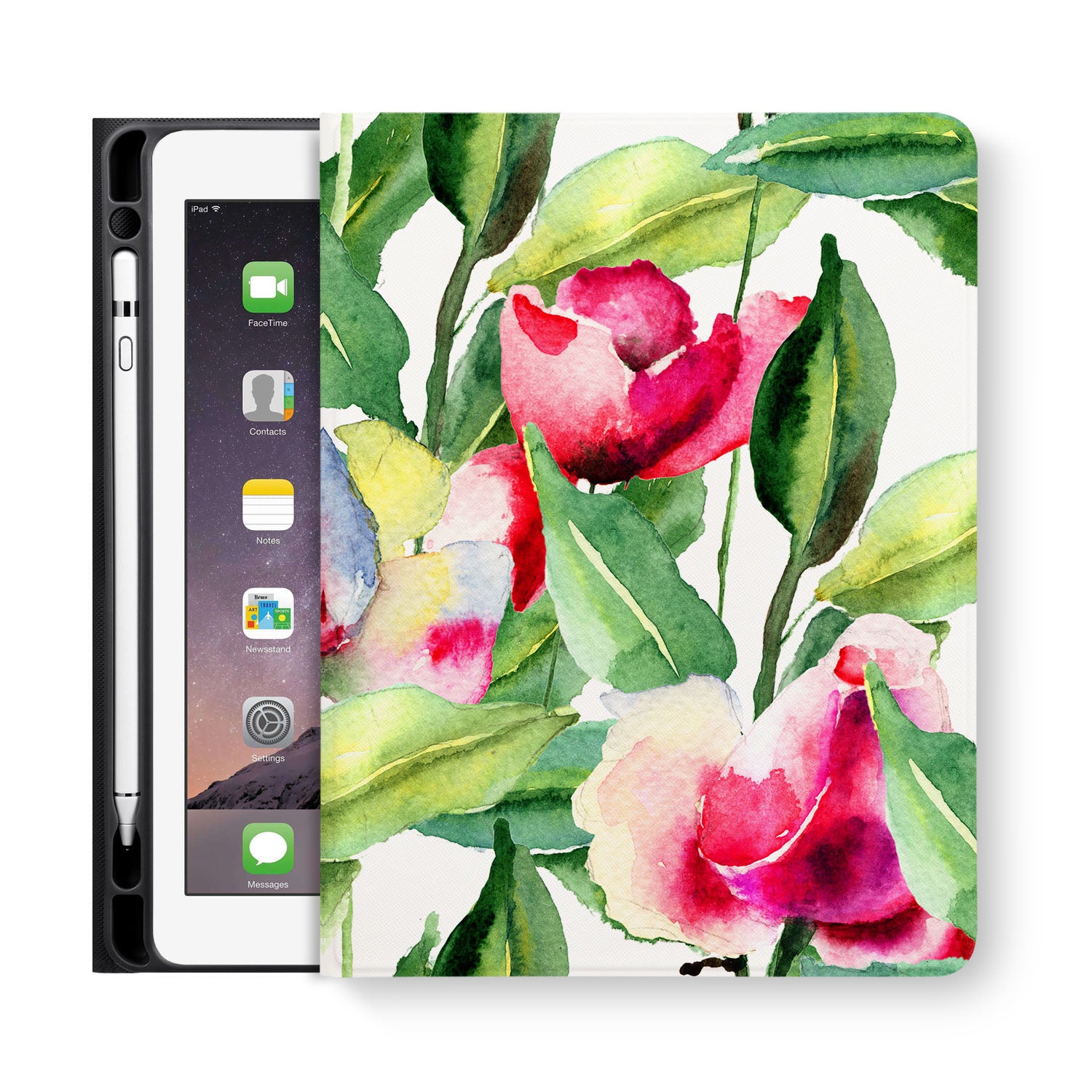 Premium iPad Folio Case with Auto Sleep/Wake - Rose Gold Protective Cover for iPad 6th/7th/8th/9th Gen | Slim Stand for Work, Study & Travel