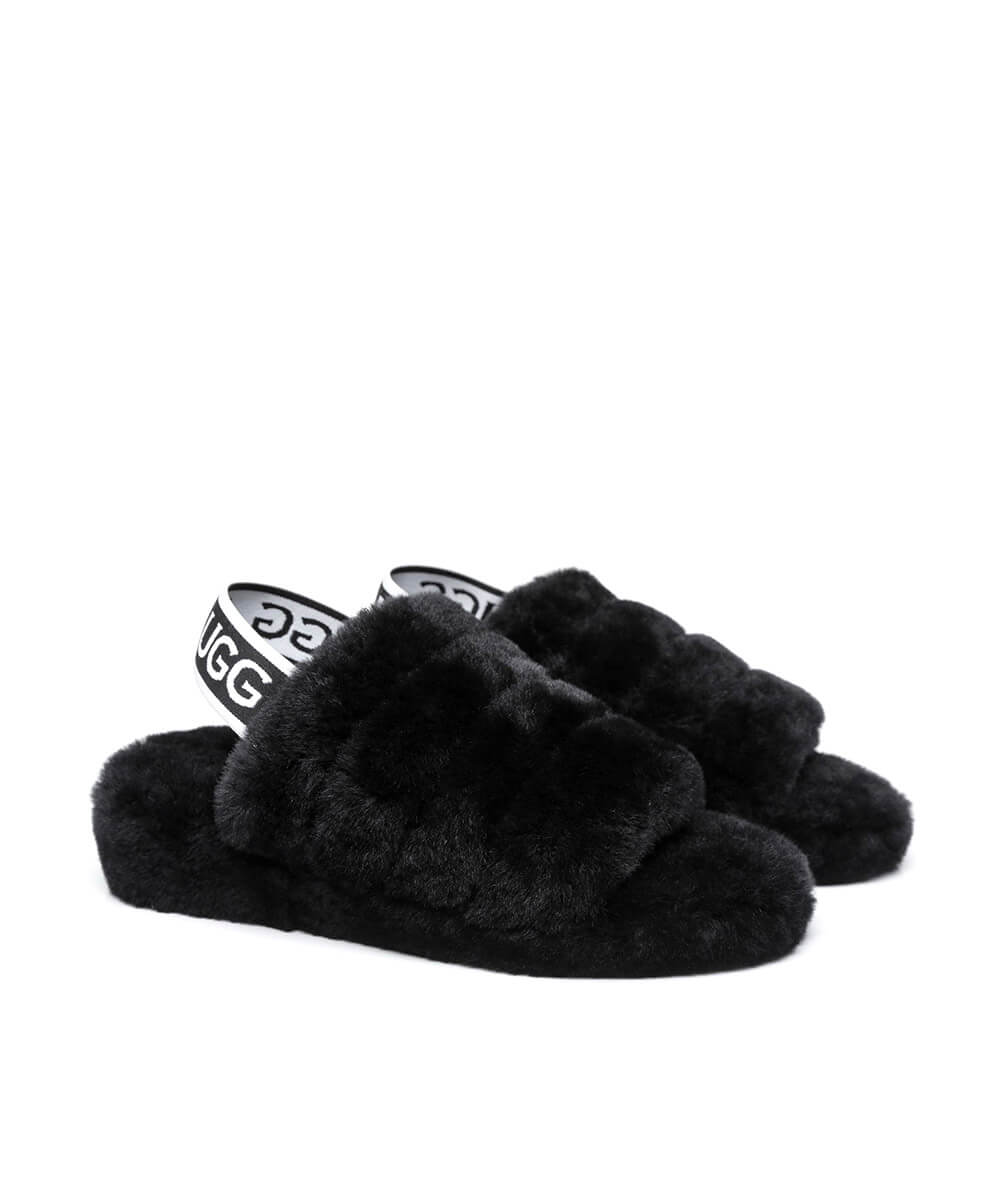 Women's UGG Snugg Slide Slippers - Cozy Indoor/Outdoor House Shoes for Women - Perfect for Lounging, Errands & Cold Weather Comfort