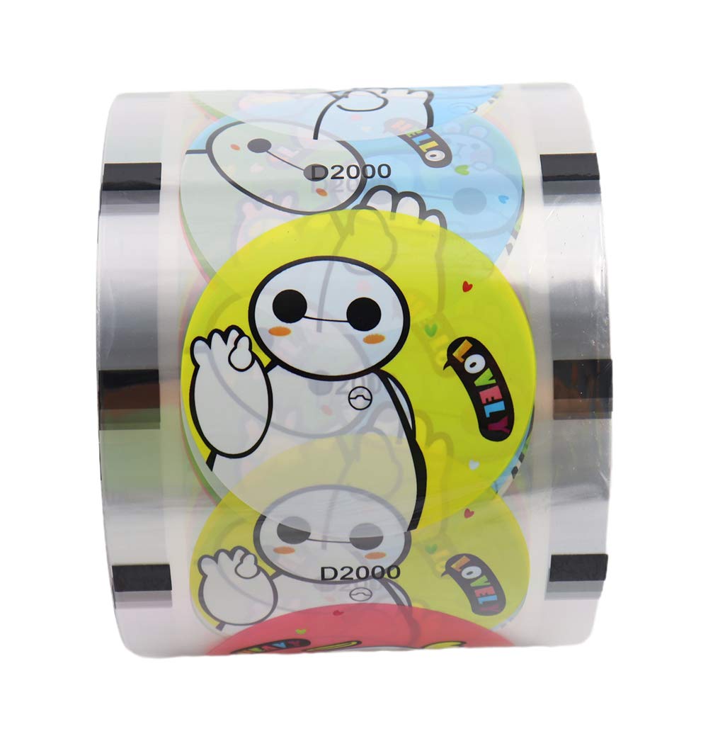 3000PCS Bubble Tea Cup Sealing Film - 90-105mm Diameter PP Plastic Cup Lids - Perfect for Boba, Milk Tea, Smoothies & Takeaway Drinks