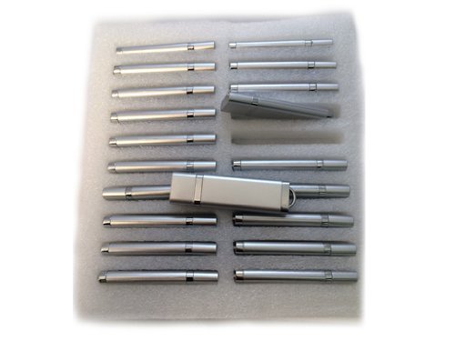 20 Pack 2GB USB Flash Drives with Silver Cap - USB 2.0 Memory Sticks for Data Storage, File Transfer, School & Office Use - Bulk Flash Drive Set
