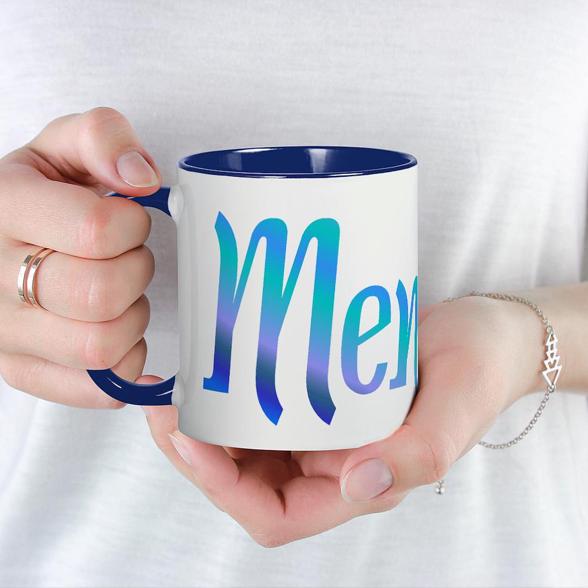 CafePress Mensch Mug - 11 oz (325 ml) Ceramic Coffee Cup with Handle - Perfect for Home, Office & Gifts - Funny German Themed Coffee Mug for Tea, Hot Chocolate & Beverages