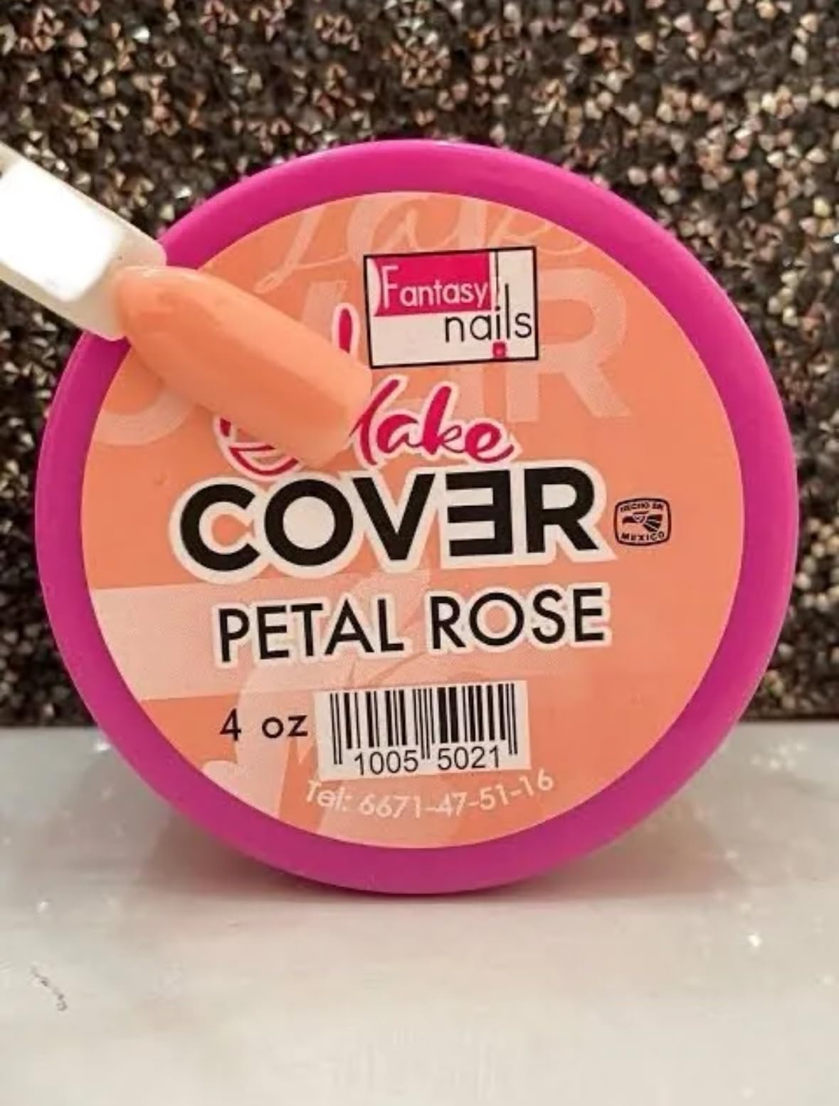 Fantasy Nails Cover Petal Rose Acrylic 4oz - Long Lasting False Nails for Women, DIY Nail Art Kit - Perfect for Parties, Weddings & Special Occasions