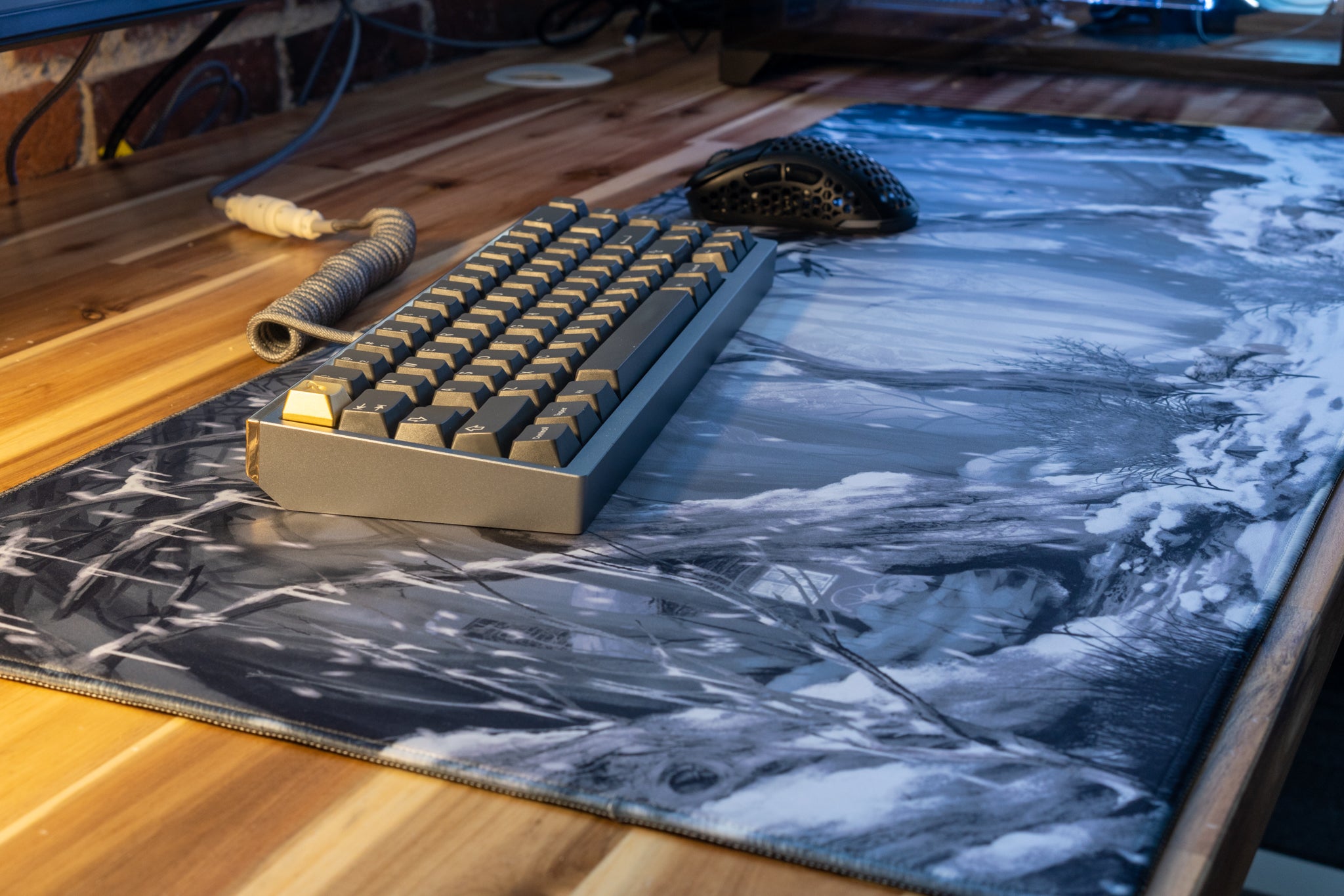 Premium White Serenity Fantasy Gaming Desk Mat - Large Mouse Pad for PC, Laptop & Office - Non-Slip Base for Smooth Control - Perfect for Gamers, Streamers & Remote Workers