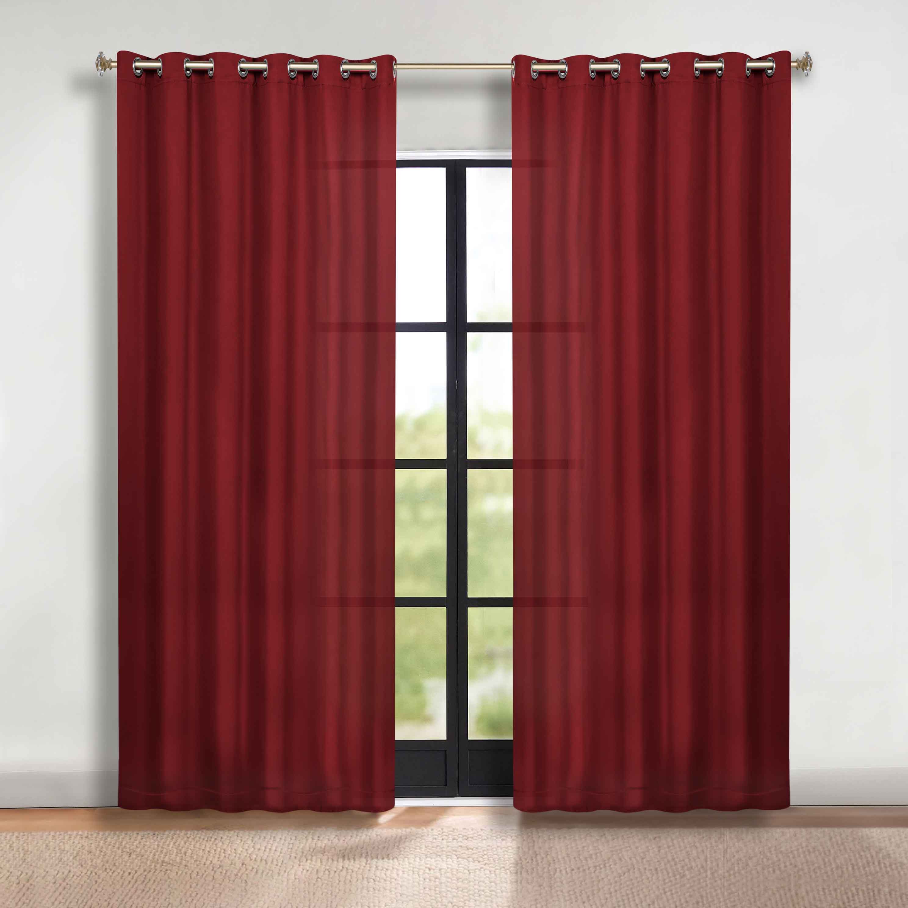 Classic Modern Solid Blackout Curtain Panels - Set of 2 for Bedroom & Living Room - Light Blocking Thermal Insulated Window Drapes for Home Decor