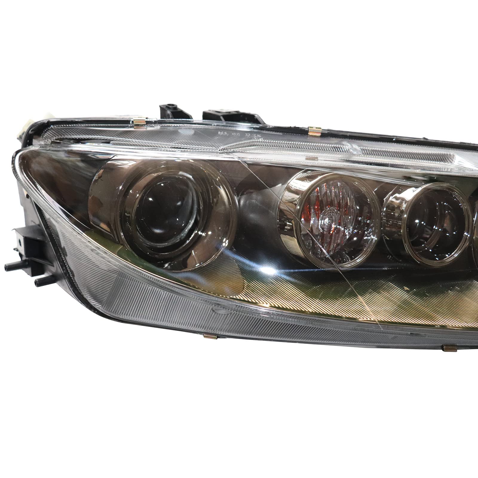 2006-2008 Mazda 6 Right Passenger Side Headlight Assembly - Black Housing with Clear Lens (Part #MA2502134, MA2503134) | Direct Fit Replacement | US Stock | Perfect for Night Driving & Foggy Conditions