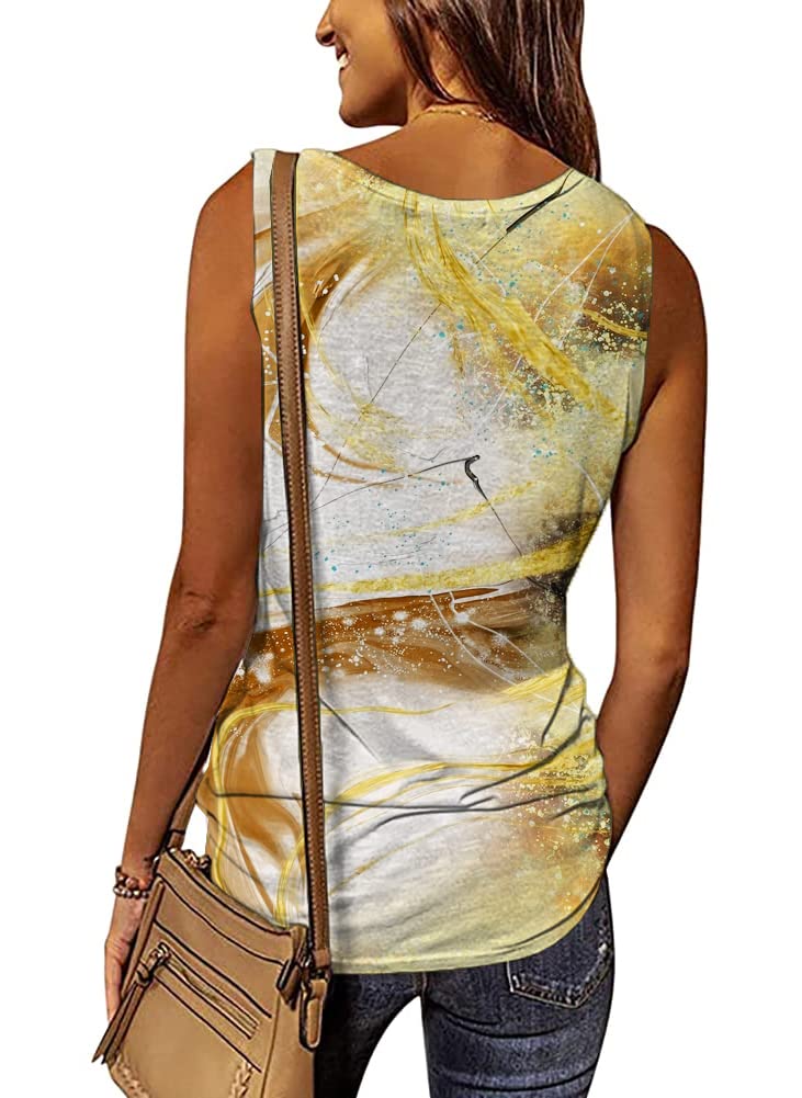 Trendy Women's Summer Tank Tops 2023 - Sleeveless Loose Fit Athletic Shirts for Gym, Yoga & Casual Wear